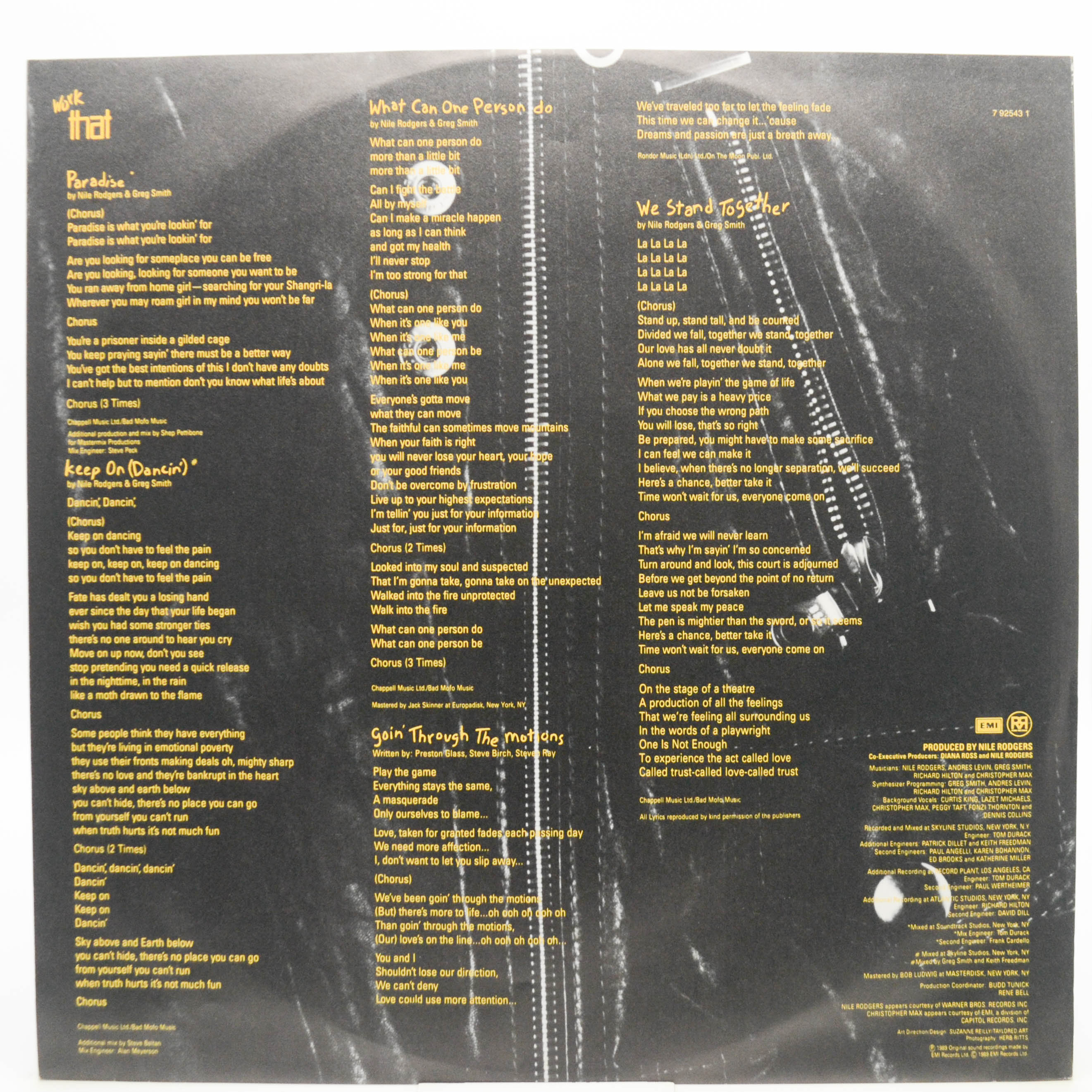 Diana — Workin' Overtime, 1989