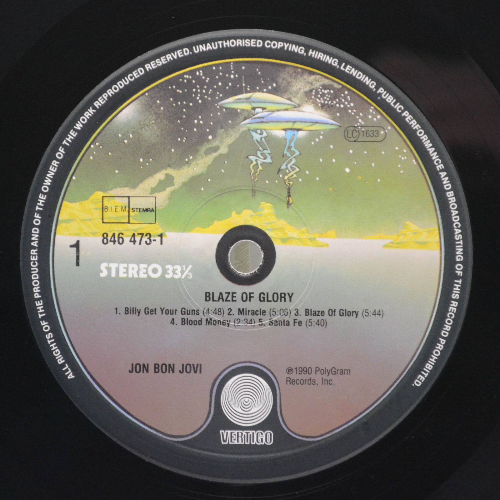 Jon Bon Jovi — Blaze Of Glory, 1990