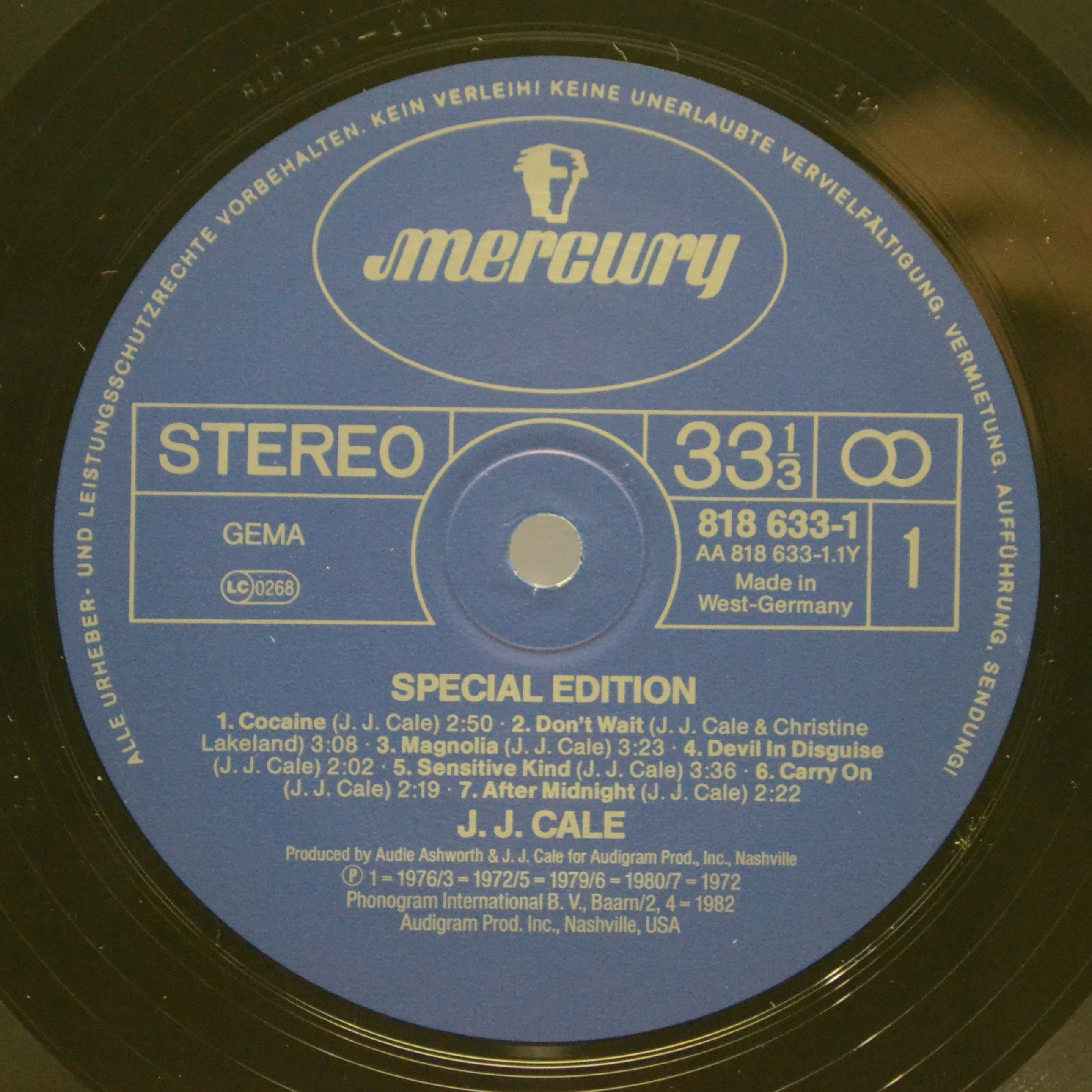 JJ Cale — Special Edition, 1984