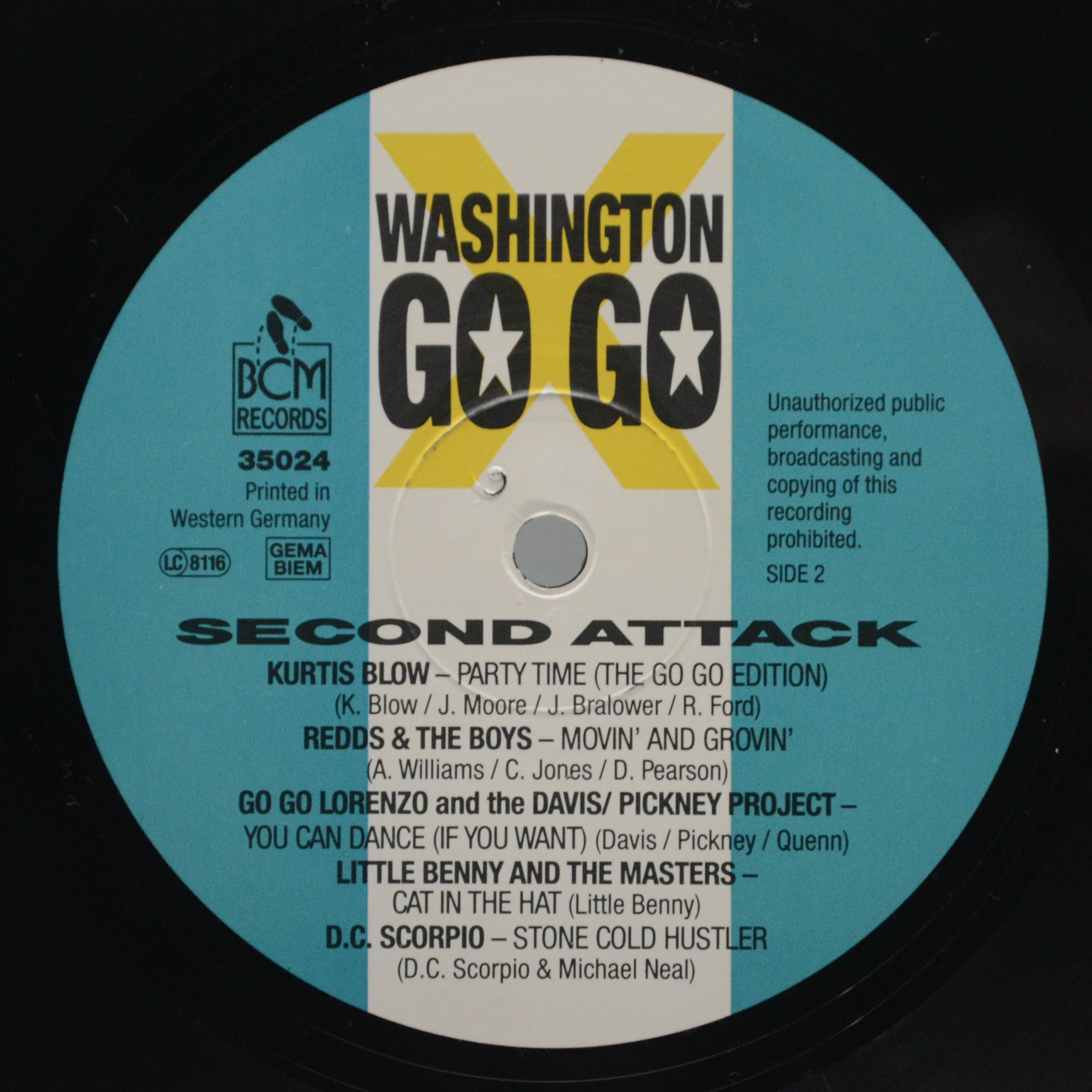 Various — Washington Go Go Sound Attack (2LP), 1988