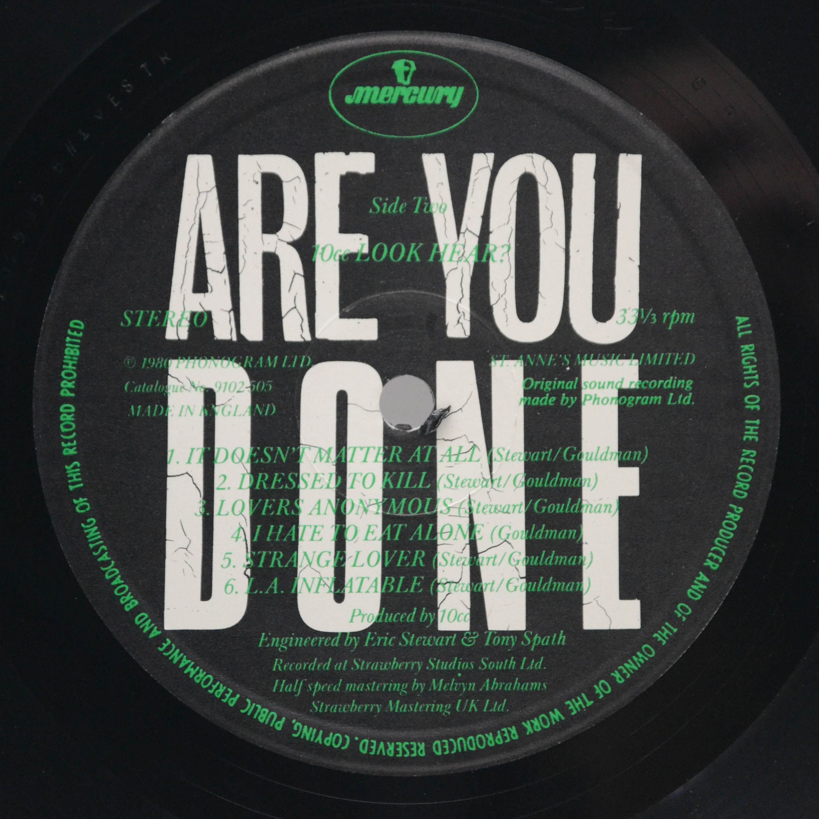 10cc — Look Hear? (1-st, UK, poster ), 1980