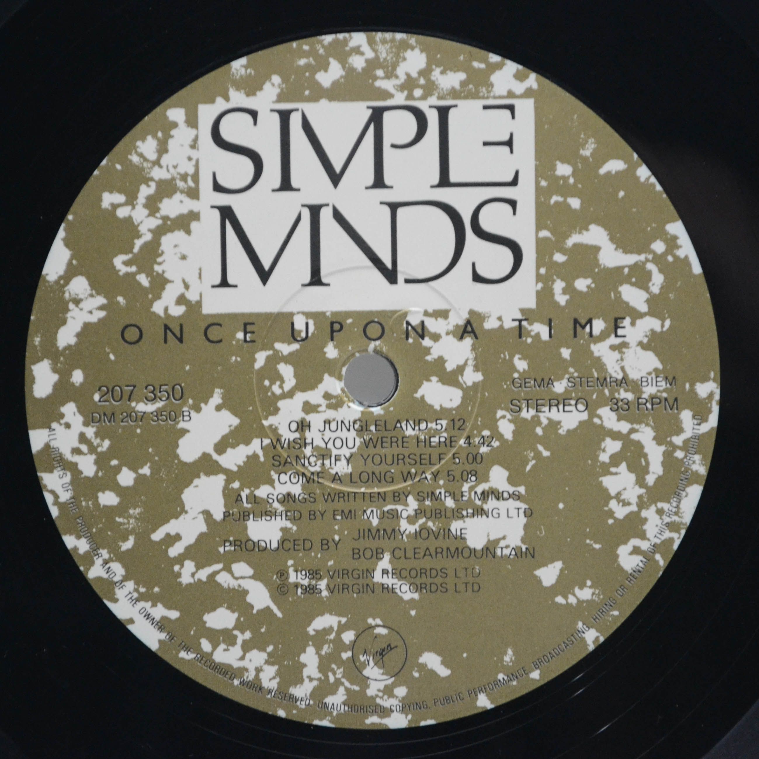 Simple Minds — Once Upon A Time, 1985