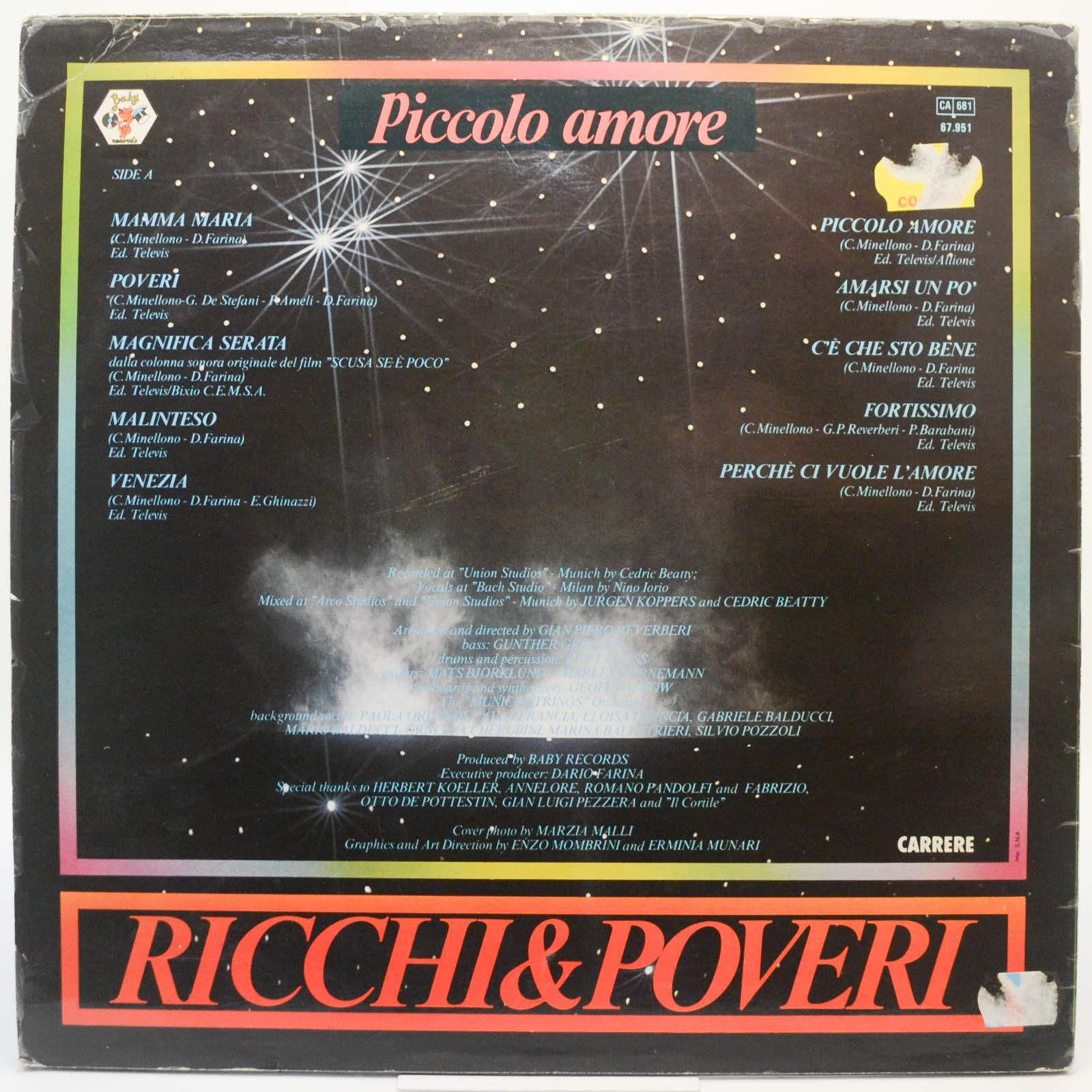 Ricchi & Poveri — Piccolo Amore, 1982