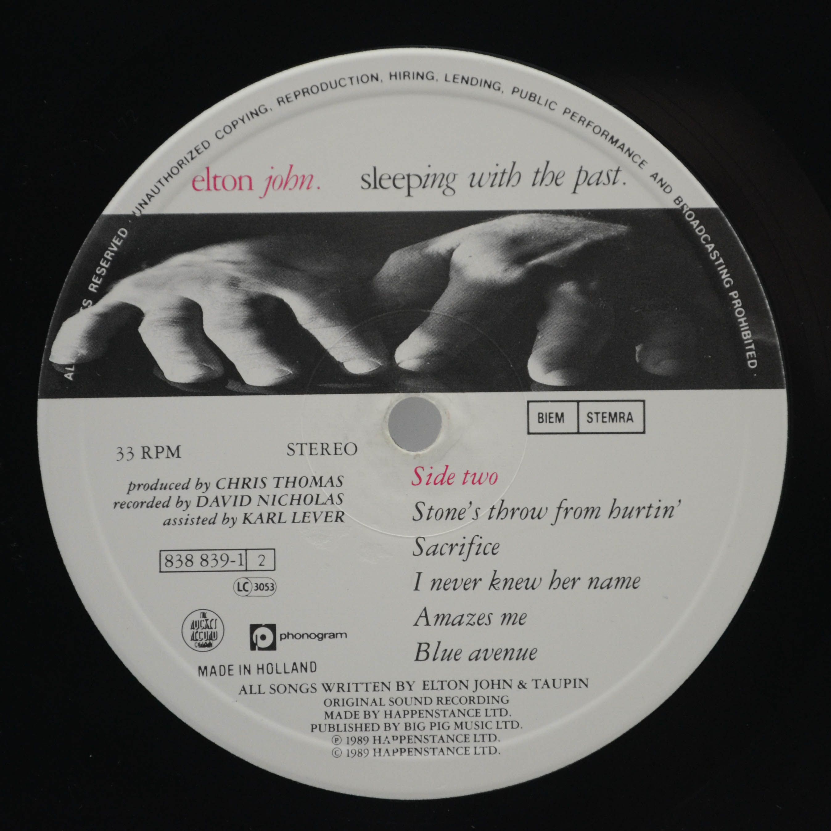 Elton John — Sleeping With The Past, 1989