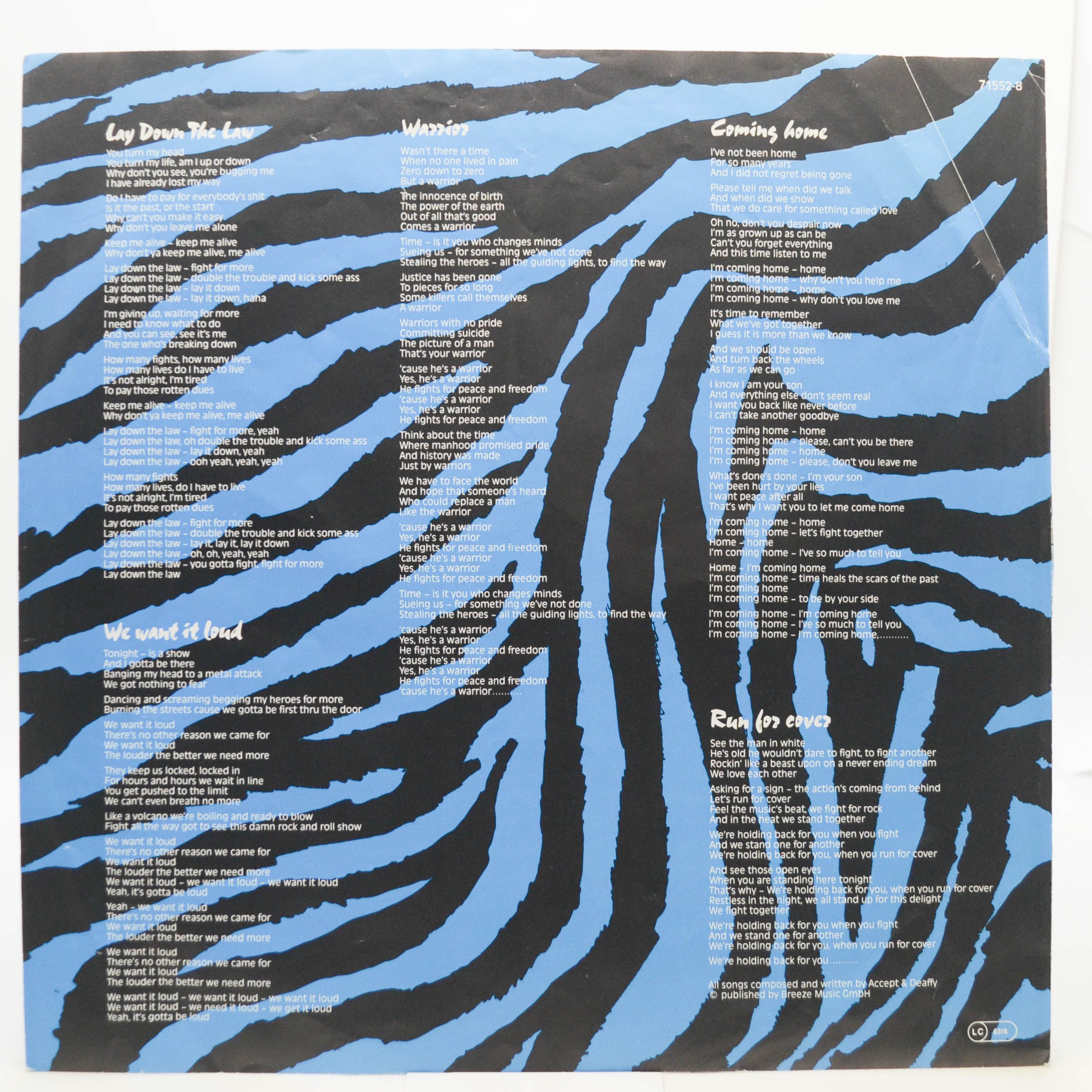 U.D.O. — Animal House, 1987