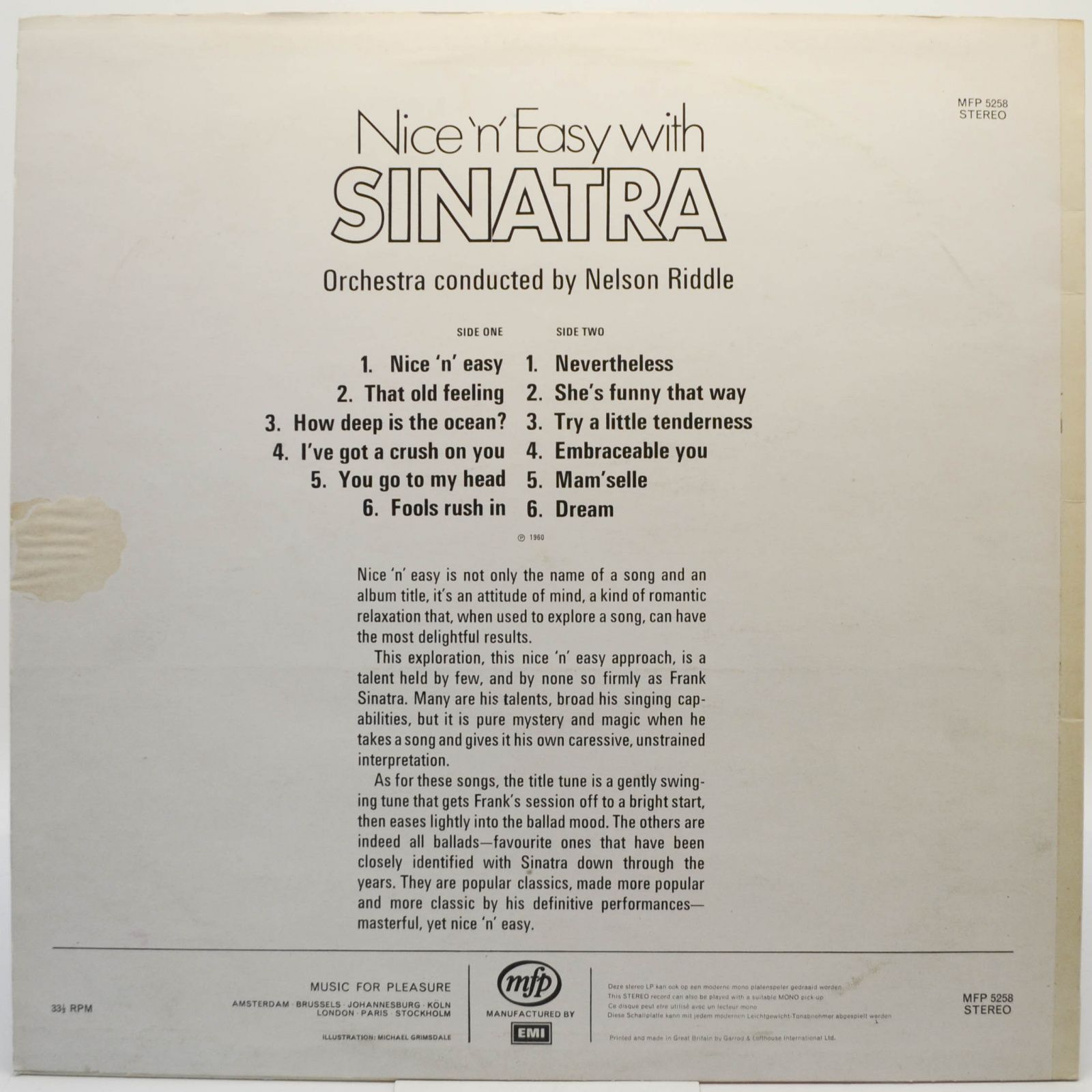 Sinatra — Nice 'N' Easy, 1960