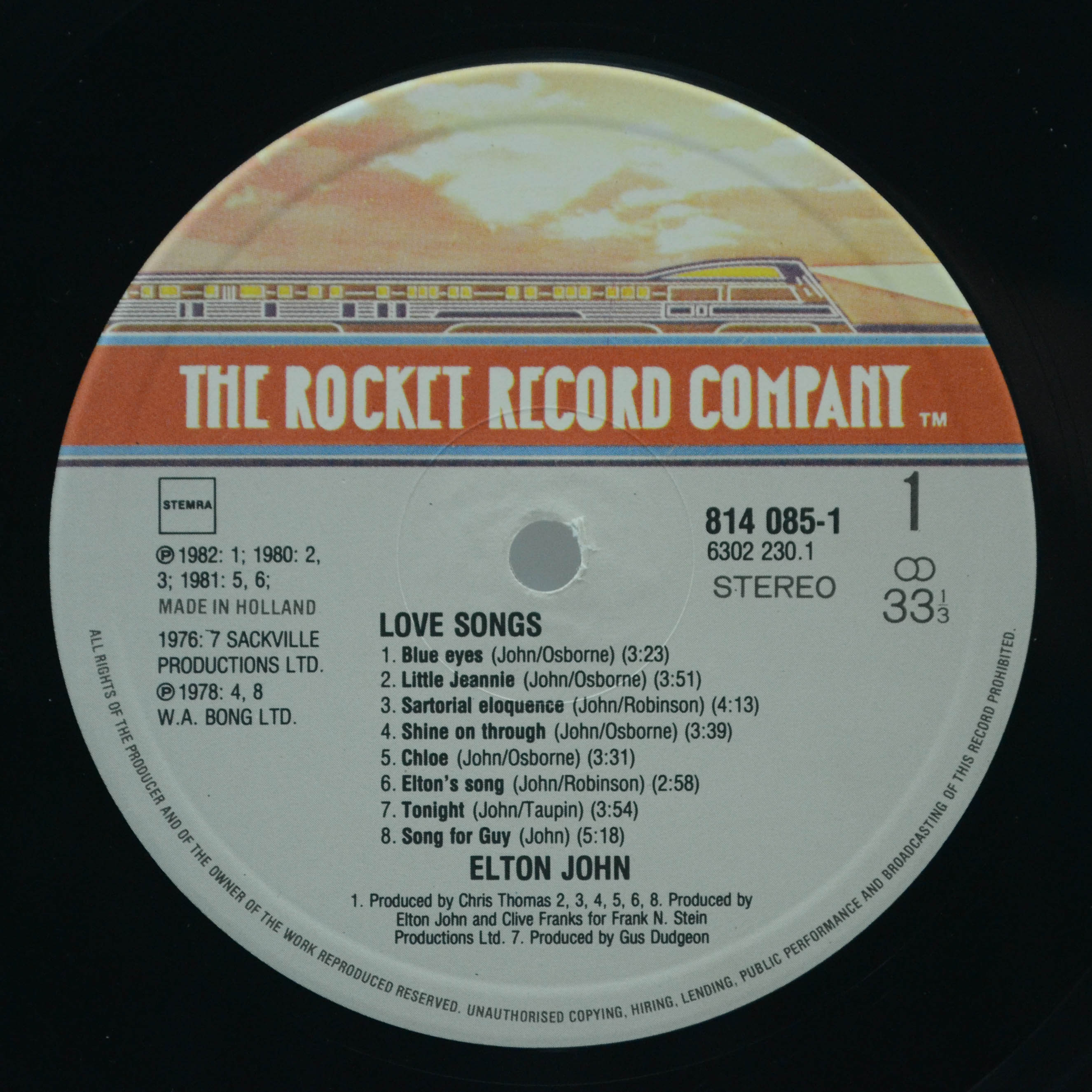 Elton John — Love Songs, 1983