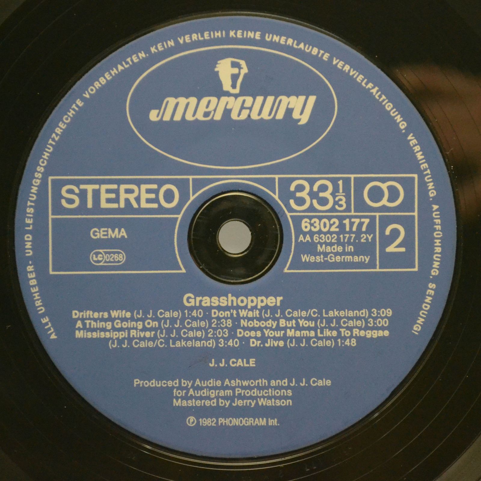 J.J. Cale — Grasshopper, 1982