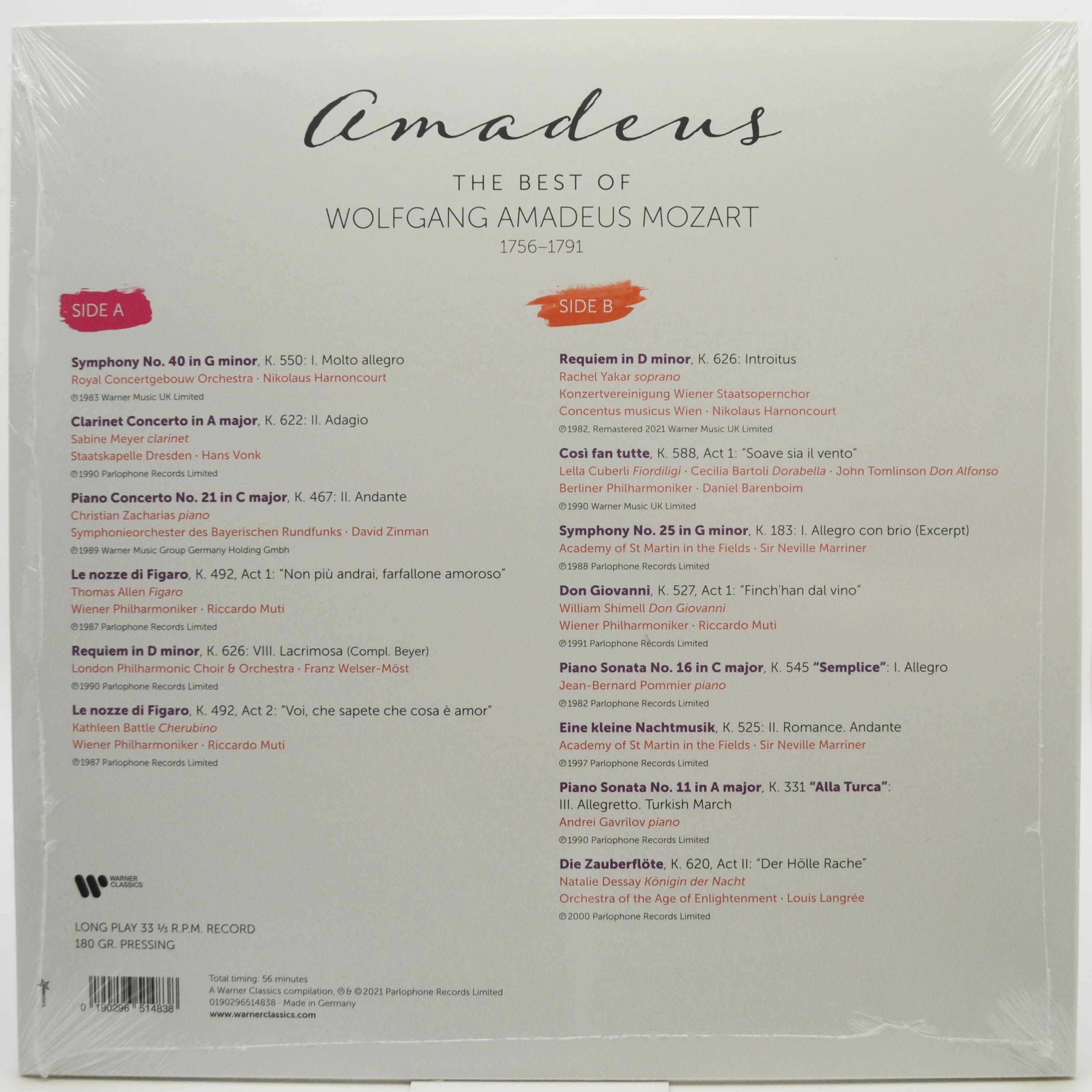 Mozart — Amadeus: The Best Of Mozart, 2021