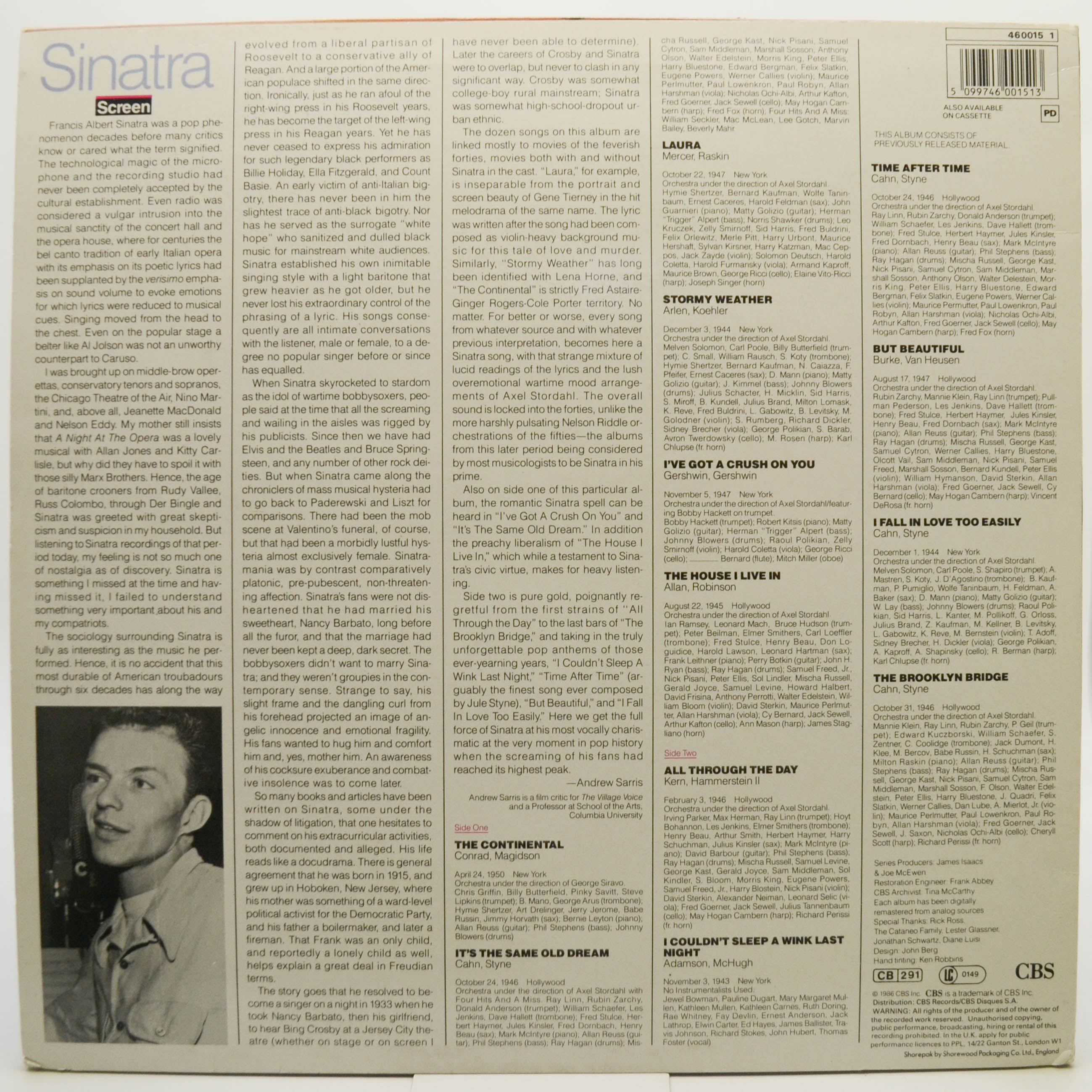 Frank Sinatra — Sinatra Screen, 1987