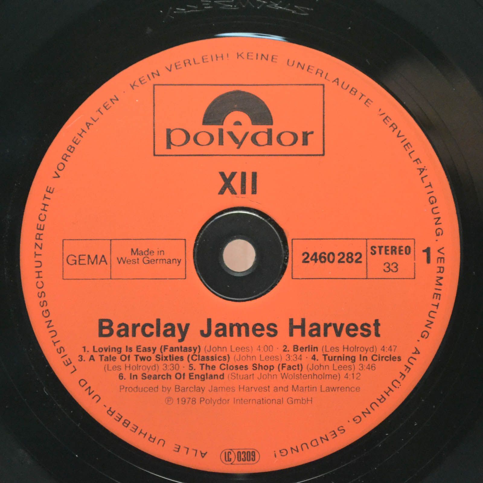 Barclay James Harvest — XII, 1978