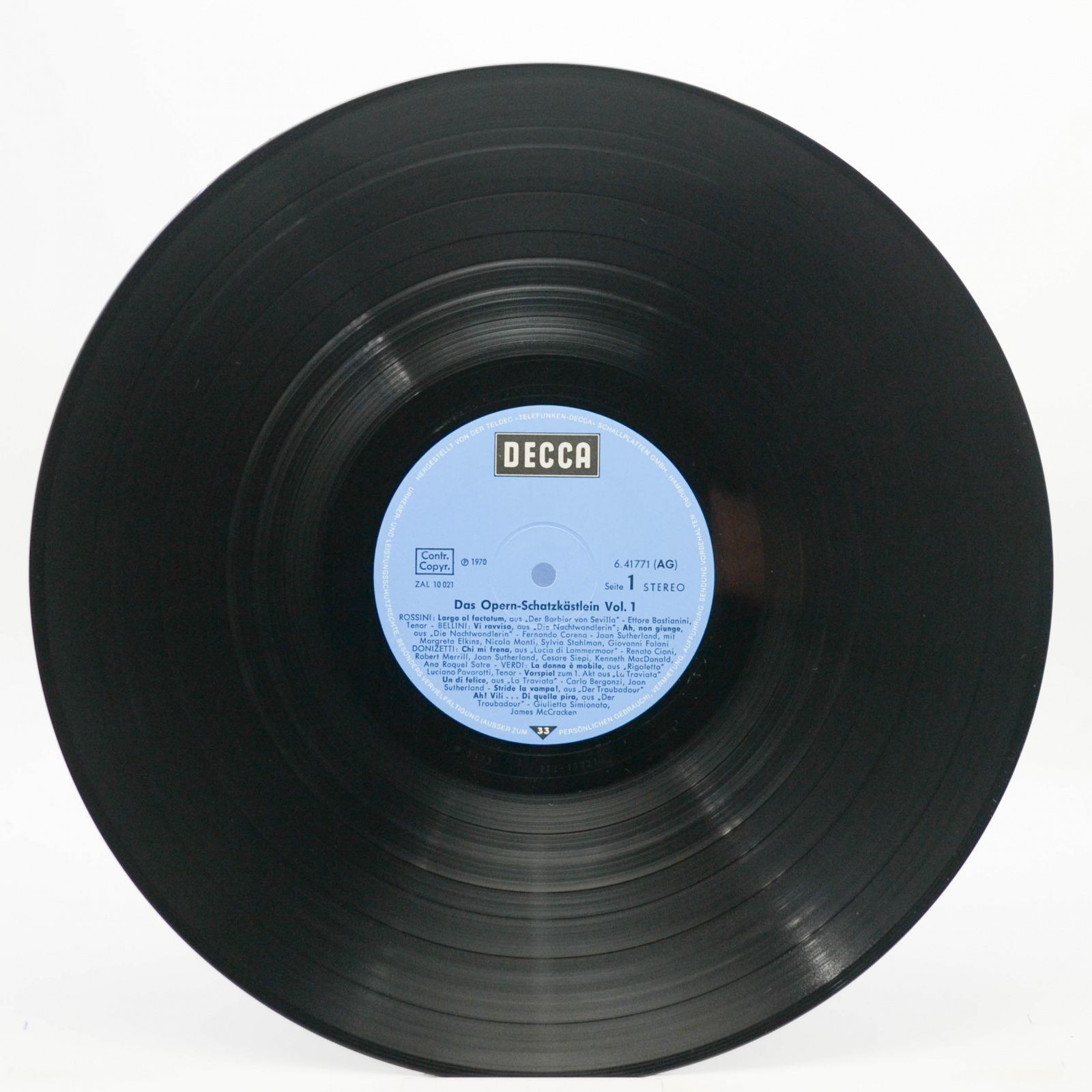 Various — Das Opern-Schatzkästlein Vol.1, 1970