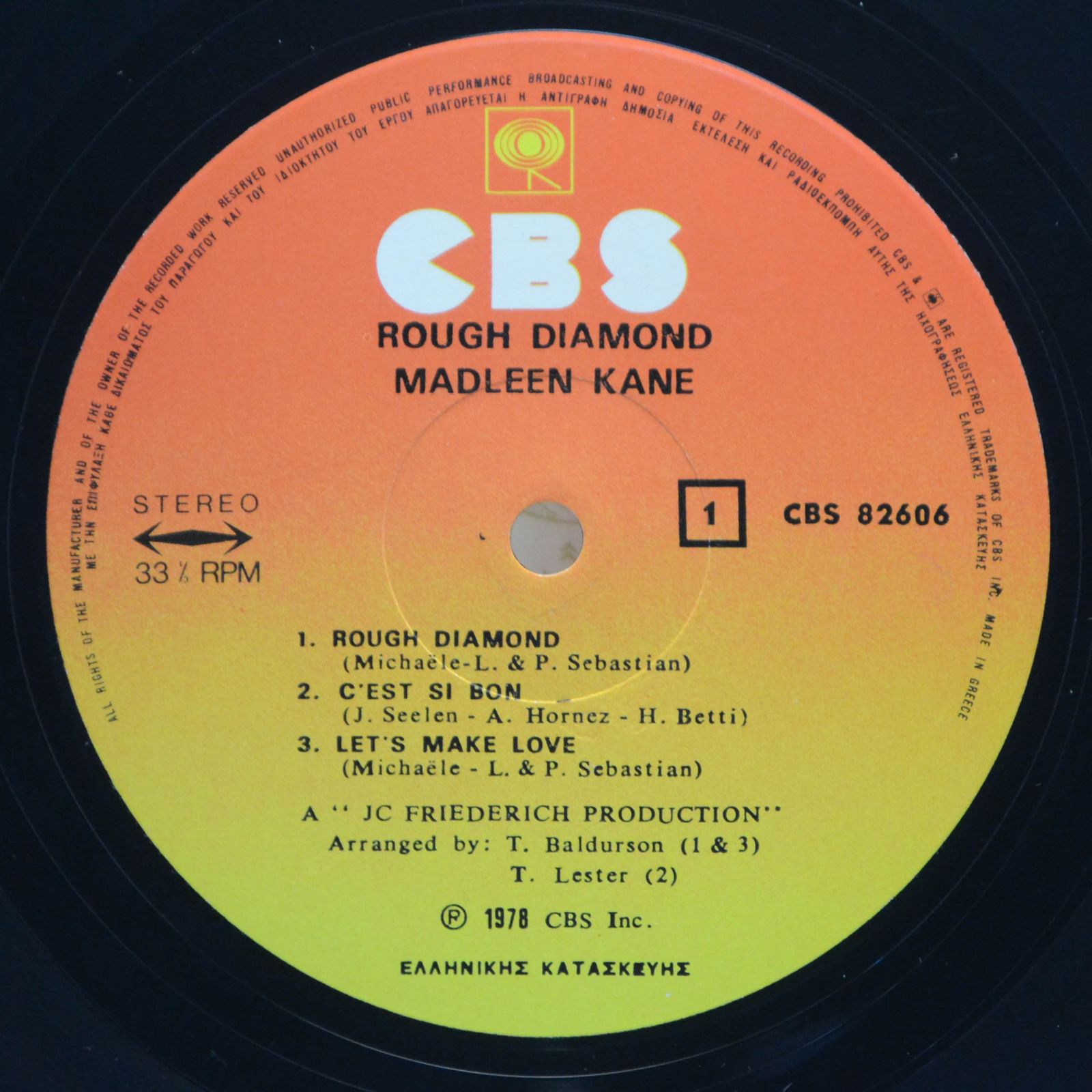 Madleen Kane — Rough Diamond, 1978