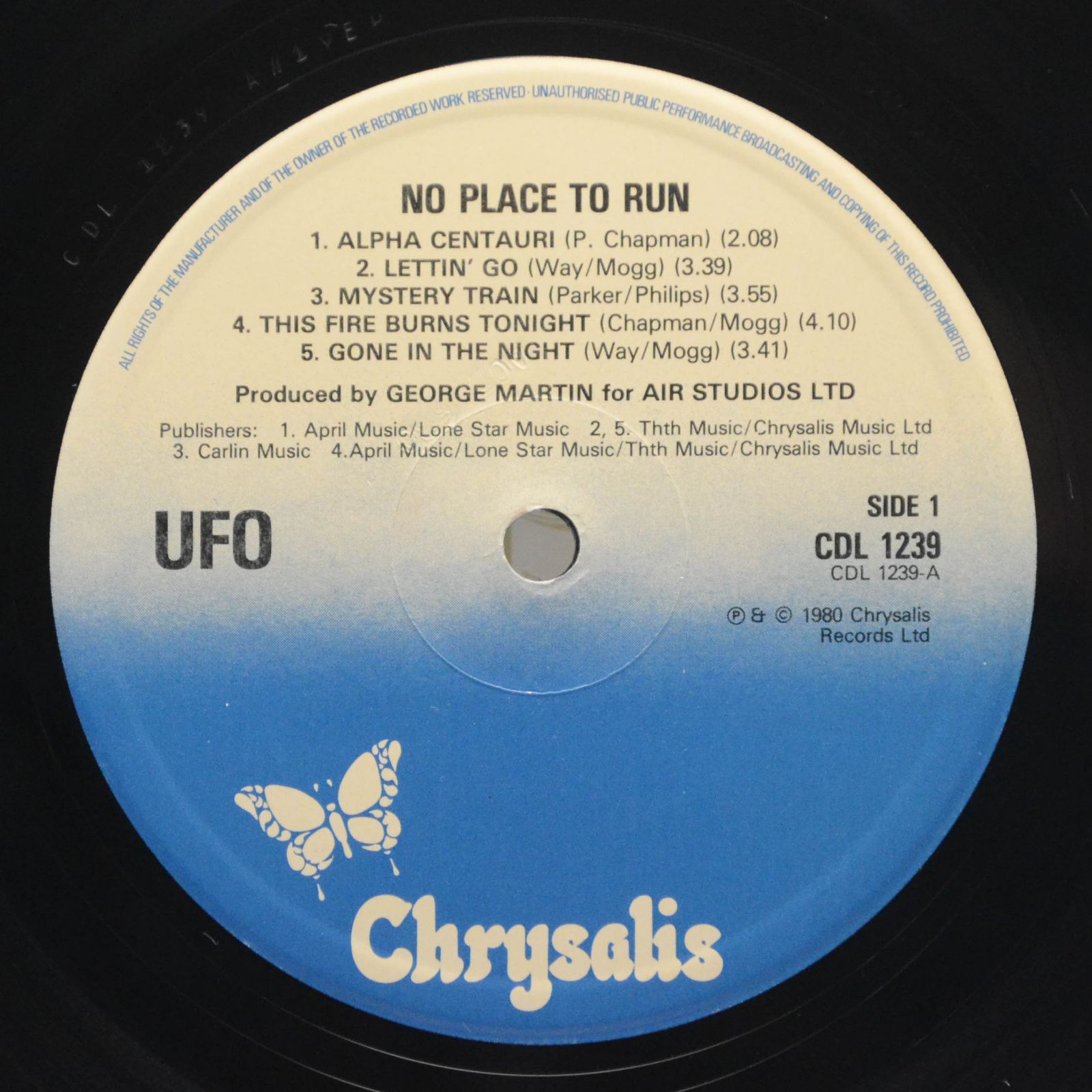 UFO — No Place To Run (UK), 1980