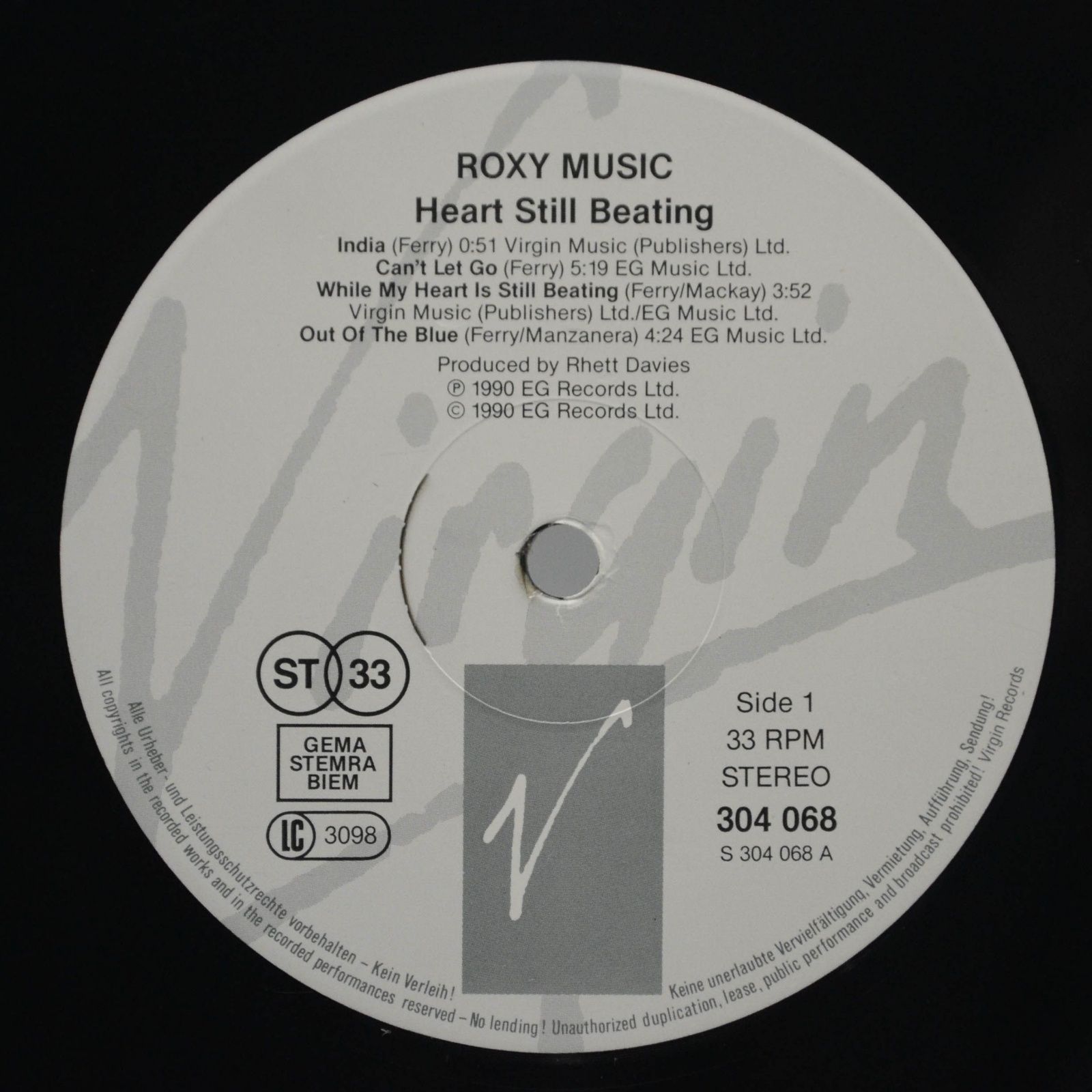 Roxy Music — Heart Still Beating (2LP), 1990