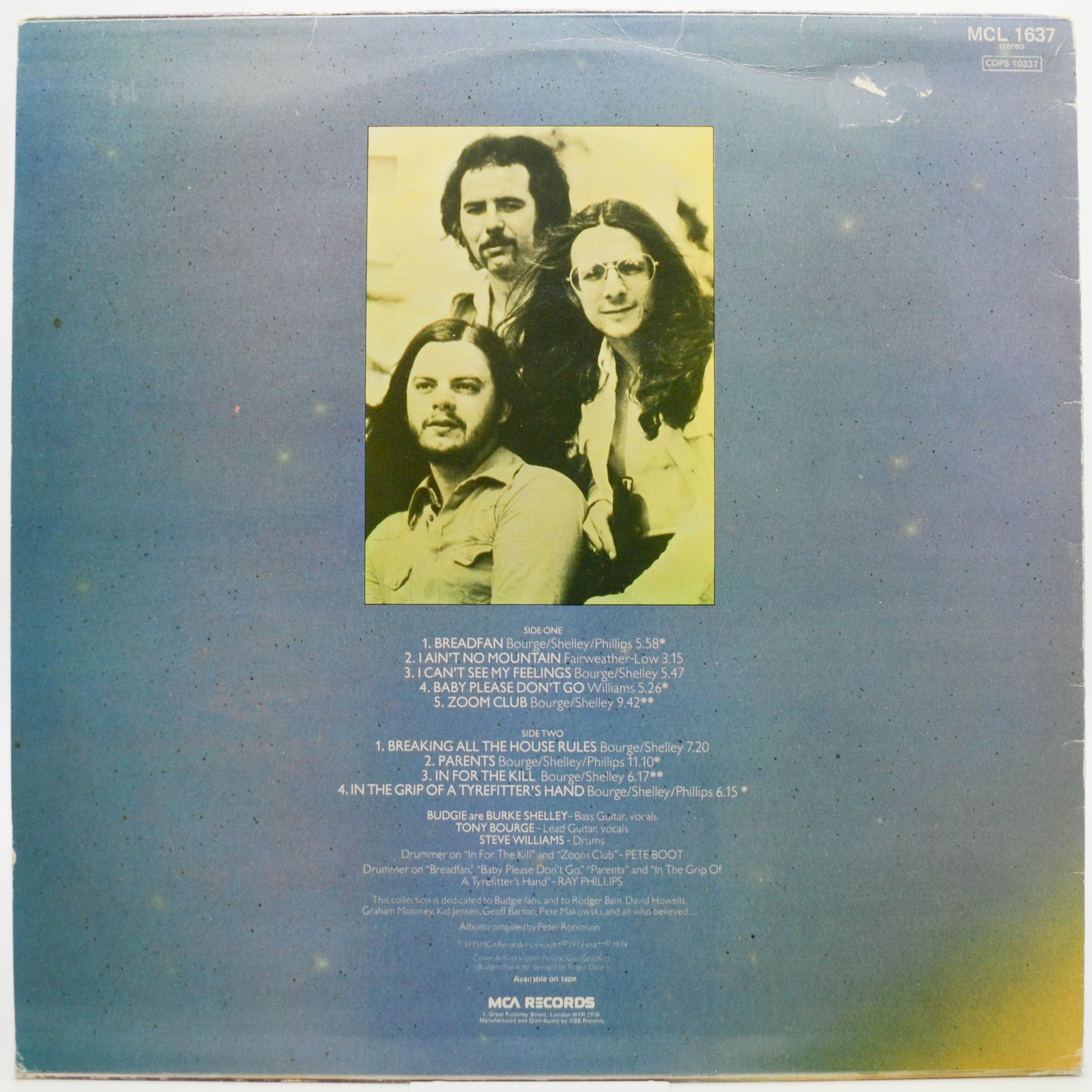 Budgie — Best Of Budgie (UK), 1982