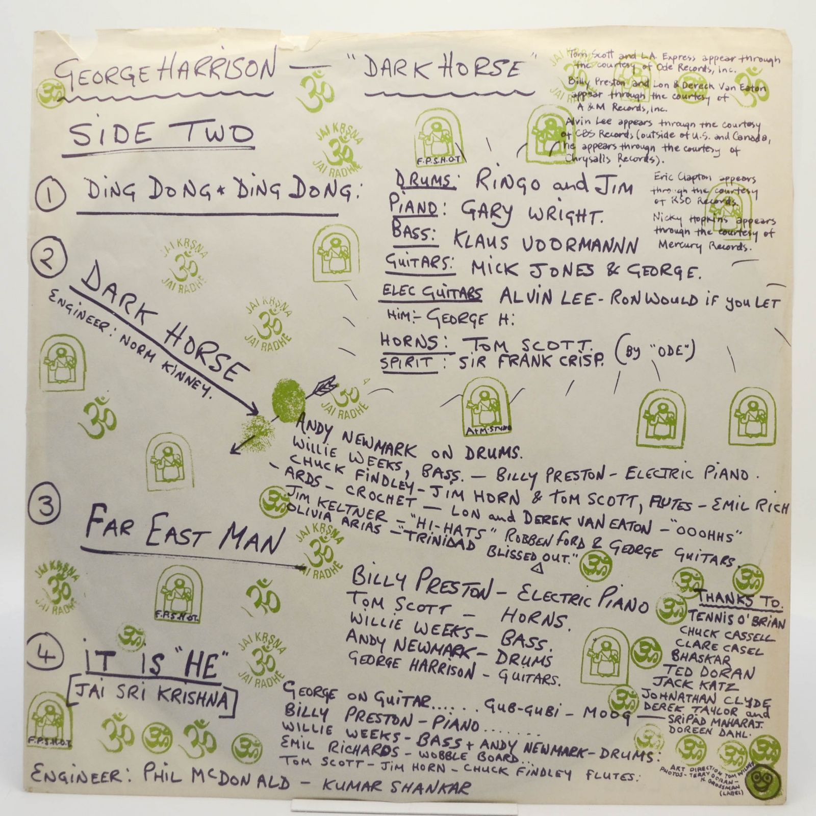 George Harrison — Dark Horse, 1974