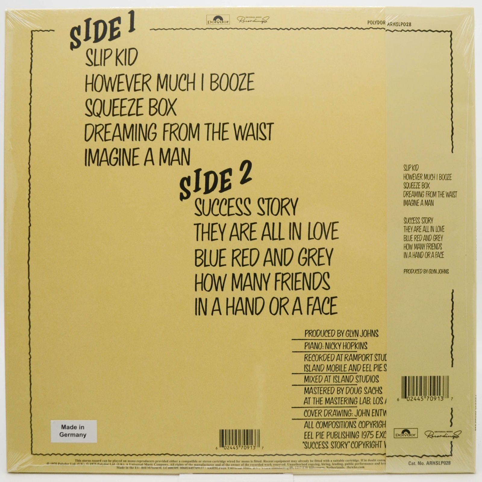 Who — The Who By Numbers, 1975