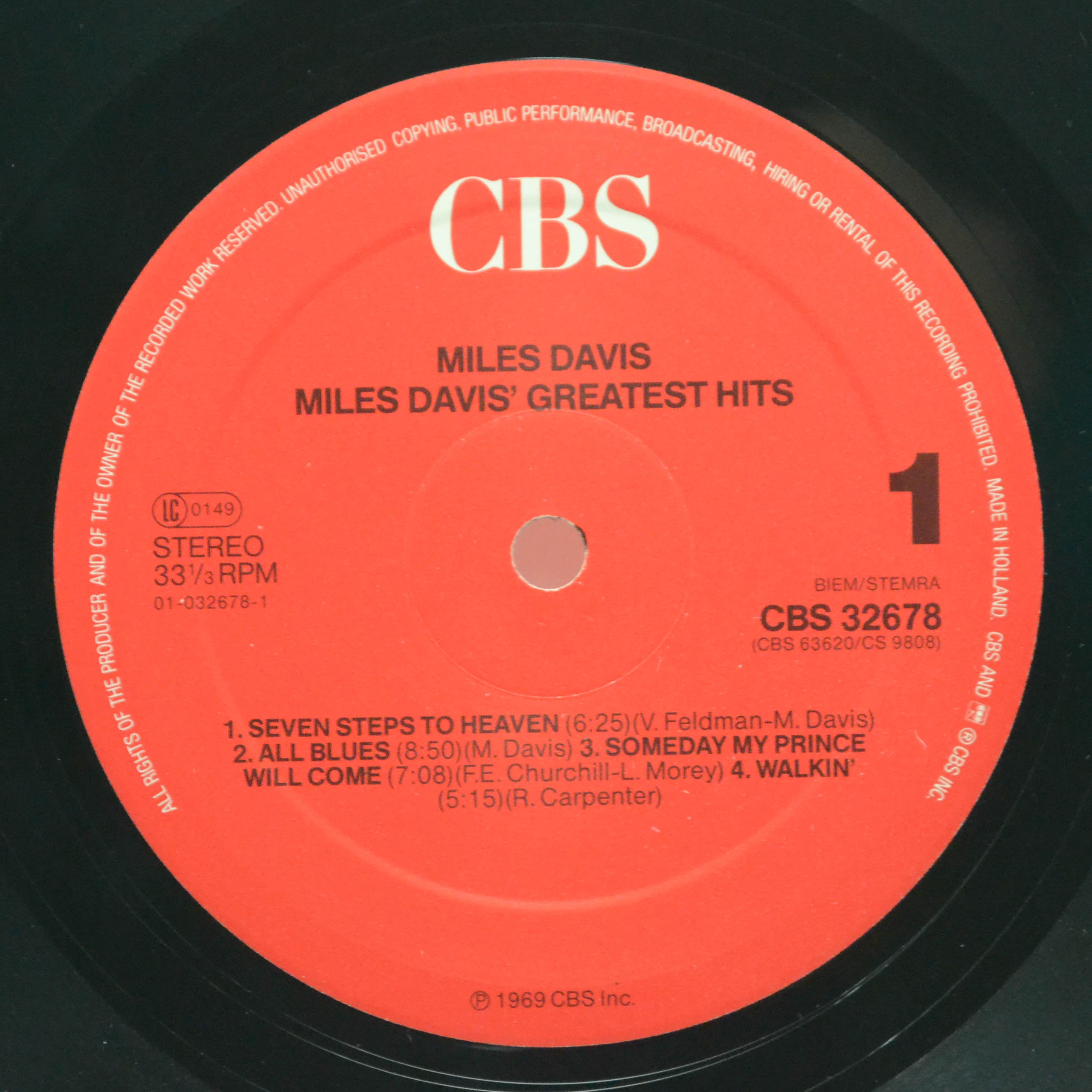 Miles Davis — Miles Davis' Greatest Hits, 1969