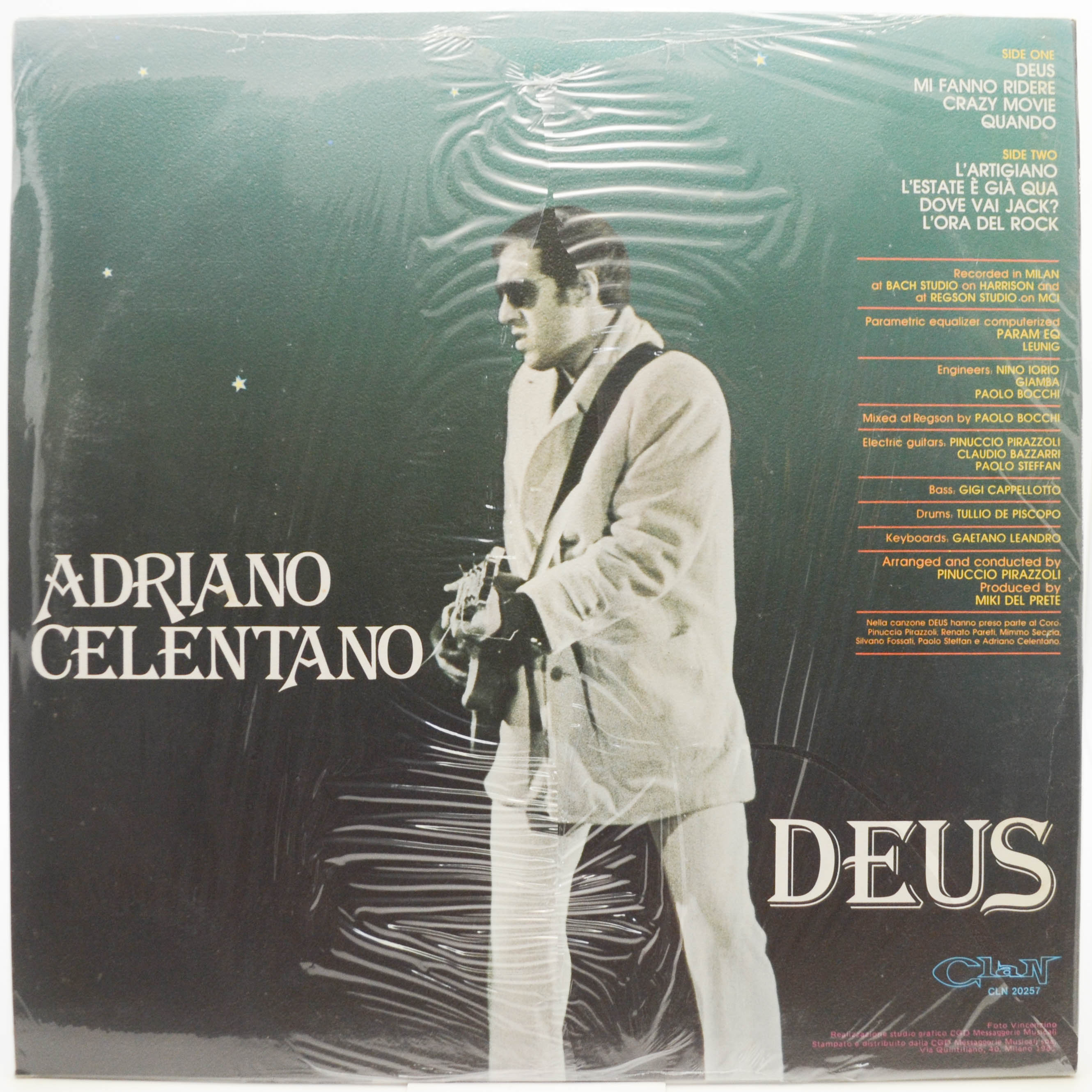 Adriano Celentano — Deus (1-st, Italy, Clan), 1981