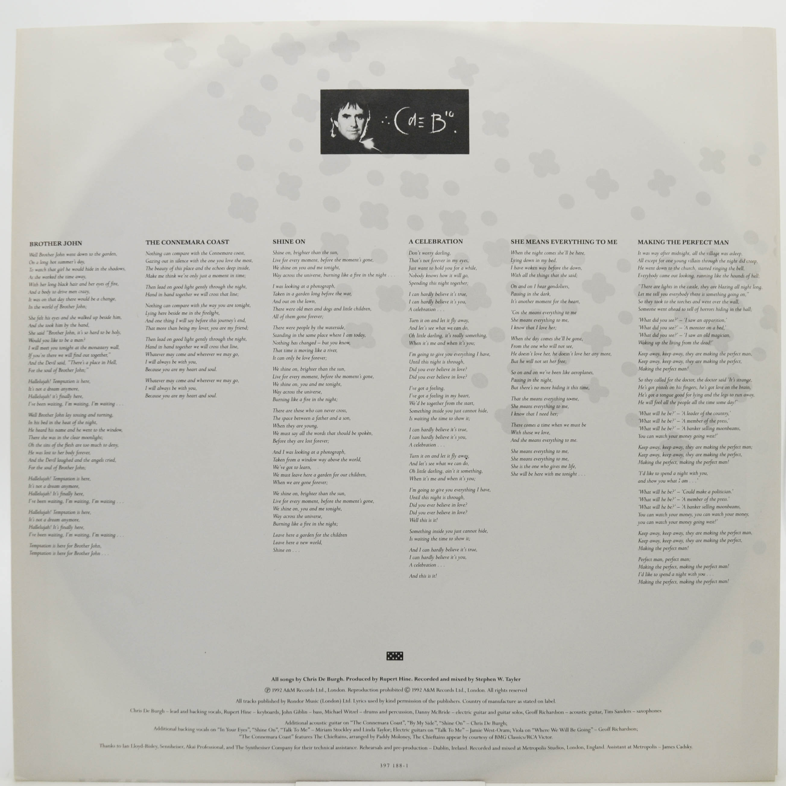 Chris de Burgh — Power Of Ten, 1992