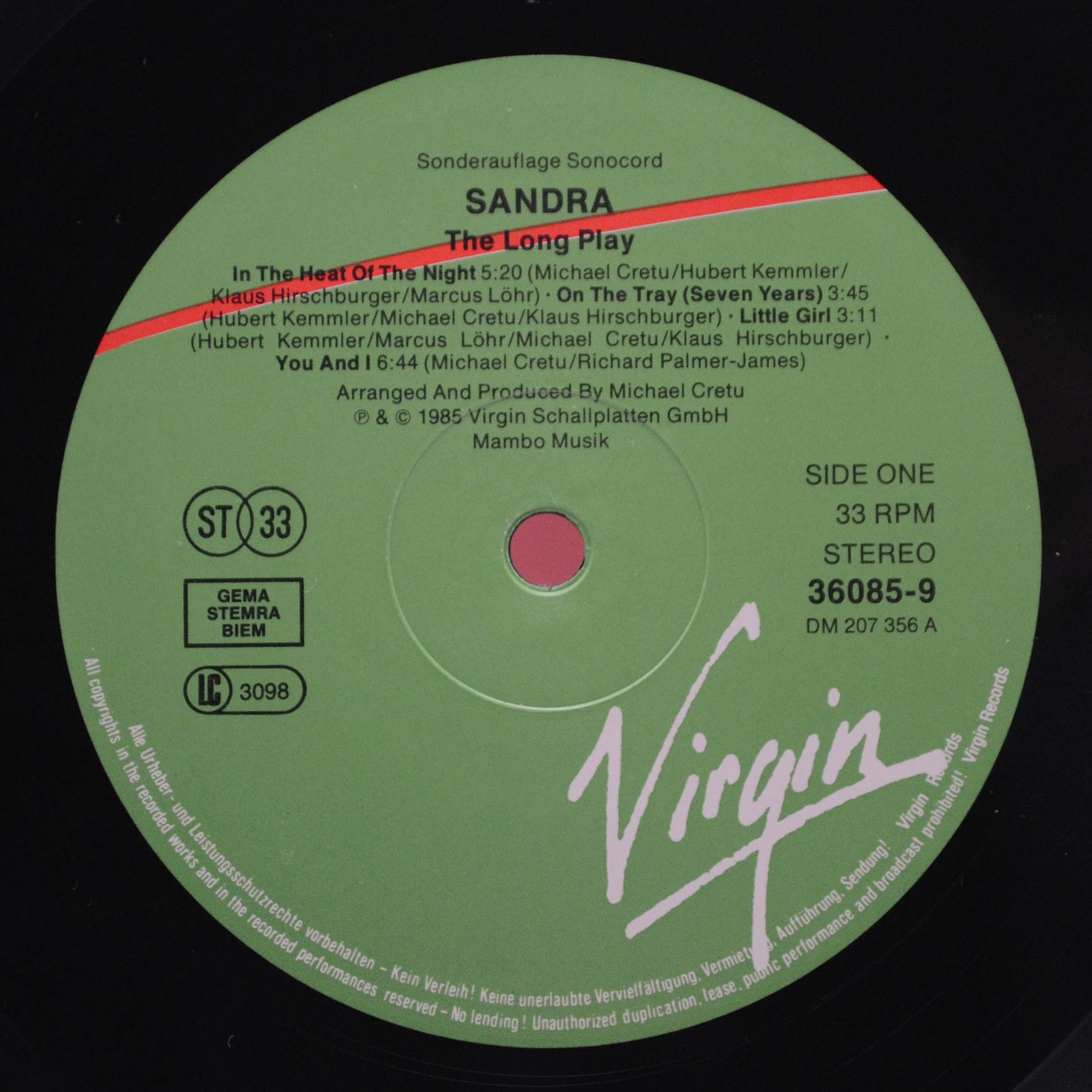 Sandra — The Long Play, 1985