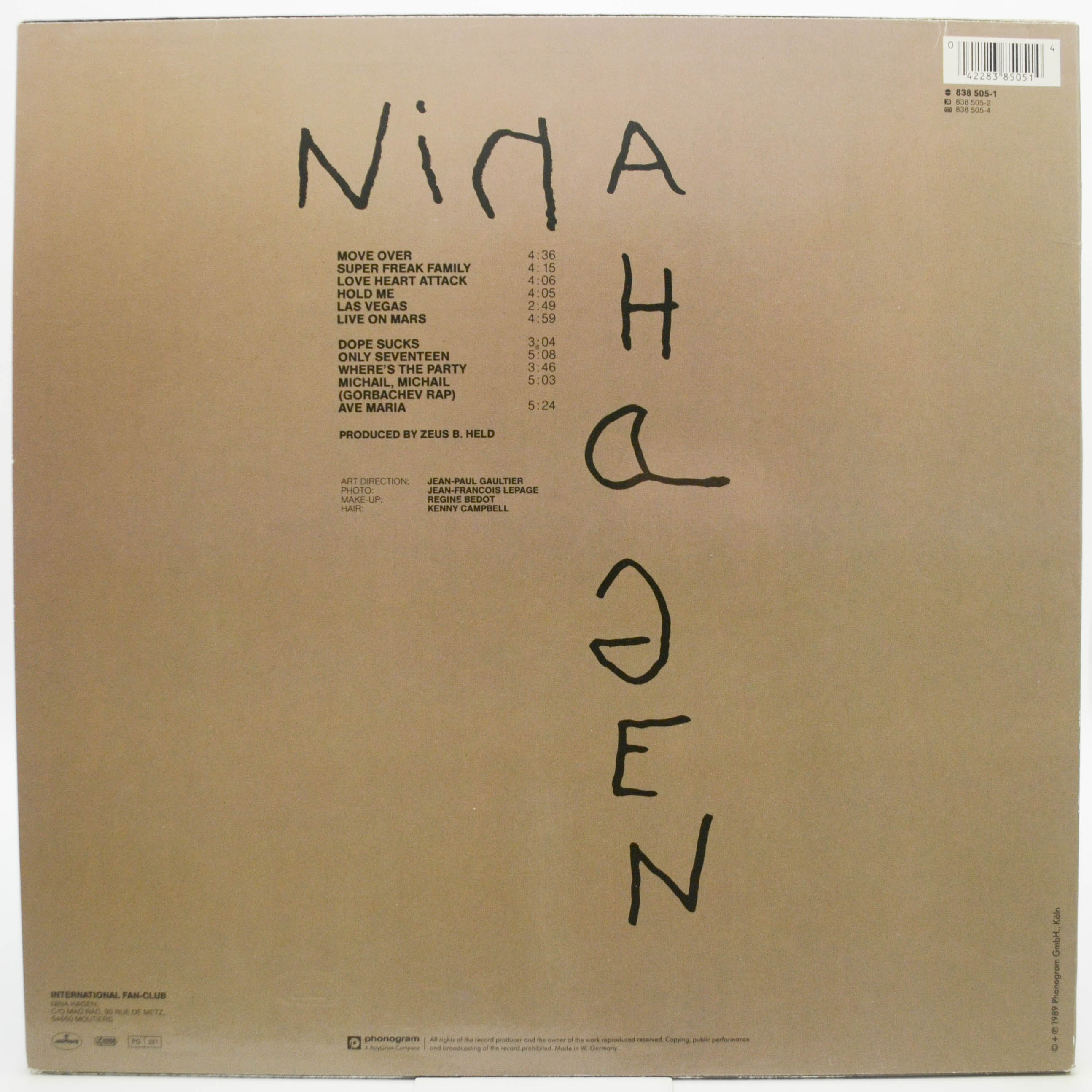 Nina Hagen — Nina Hagen, 1989