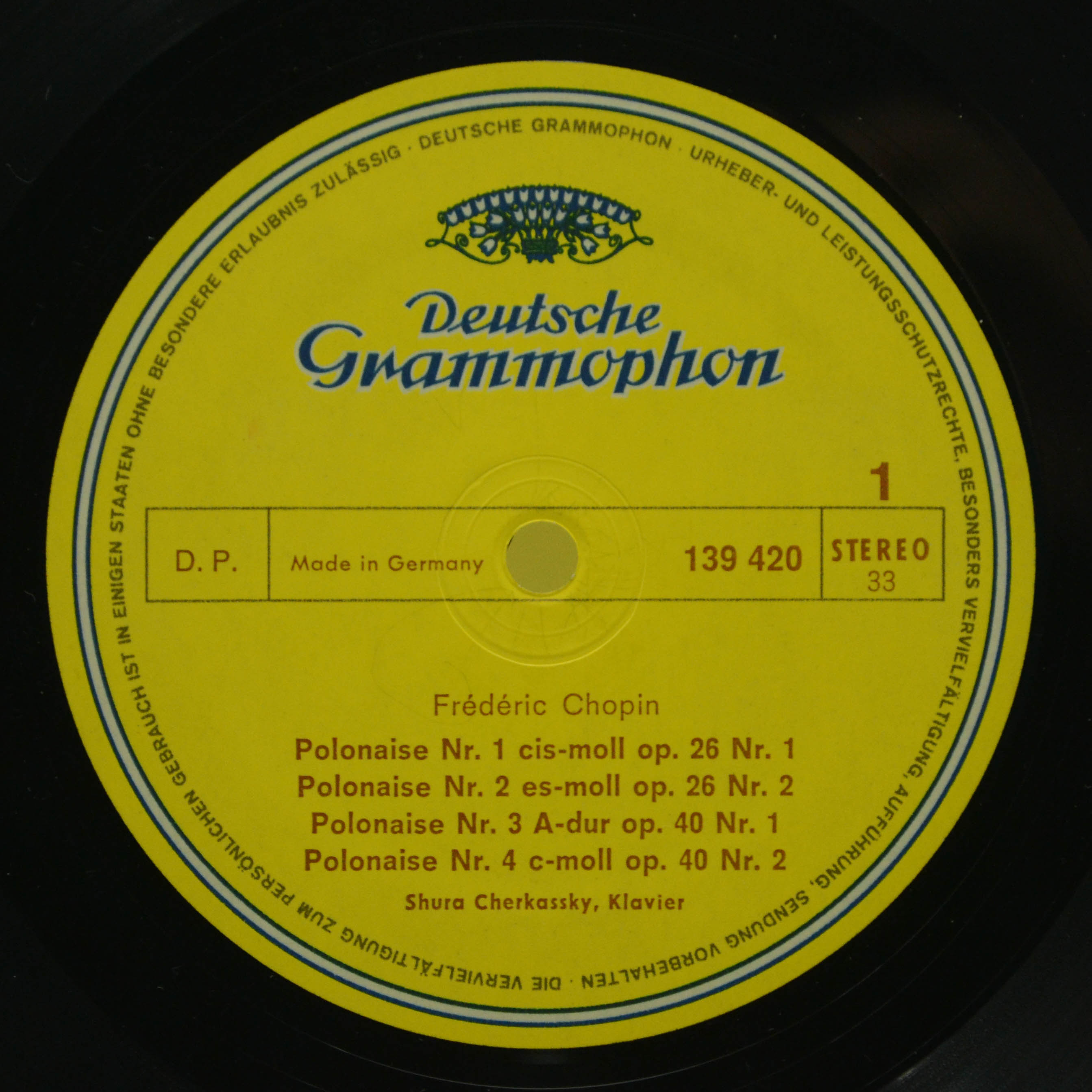 Frédéric Chopin - Shura Cherkassky — Polonaisen, 1974