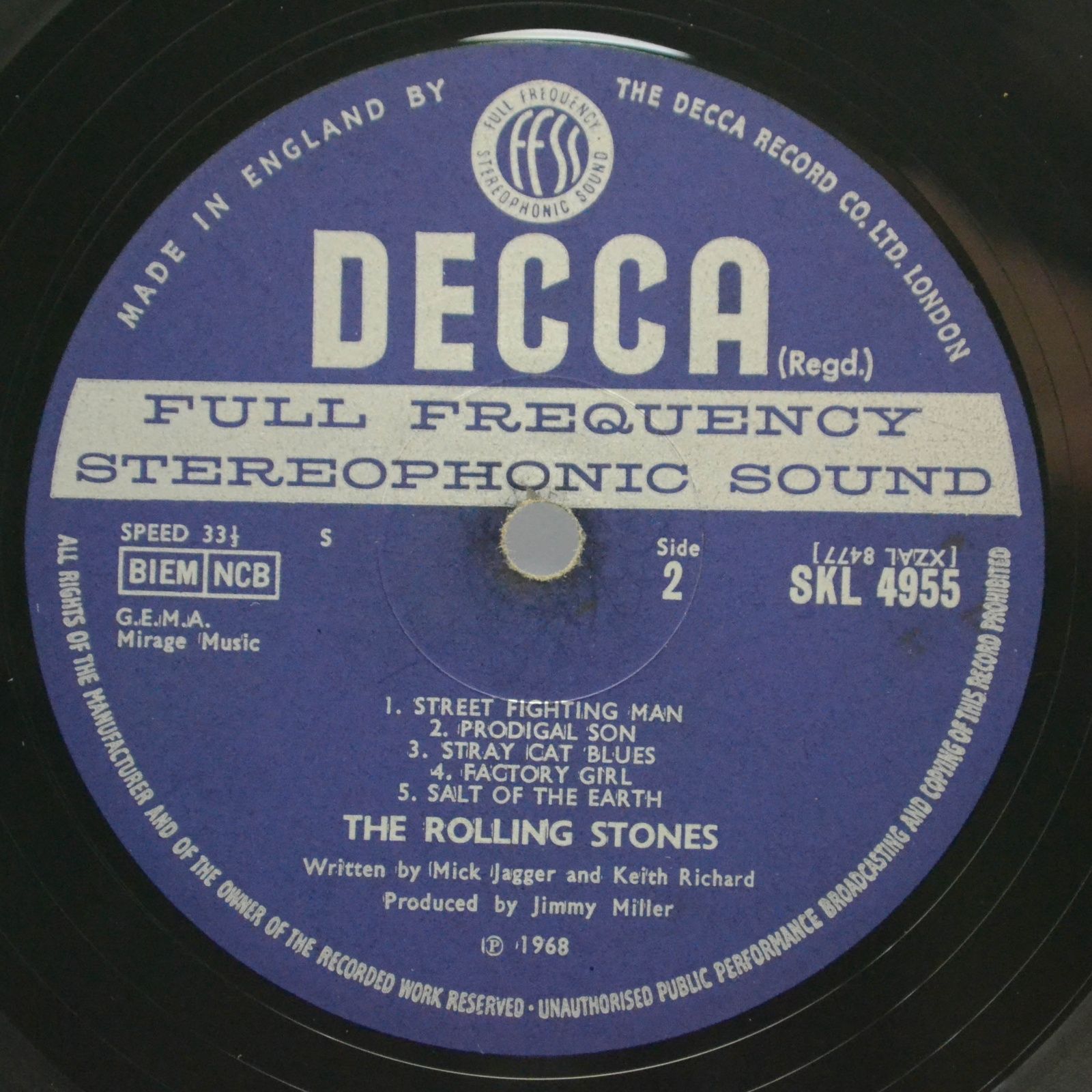 Rolling Stones — Beggars Banquet (UK), 1968