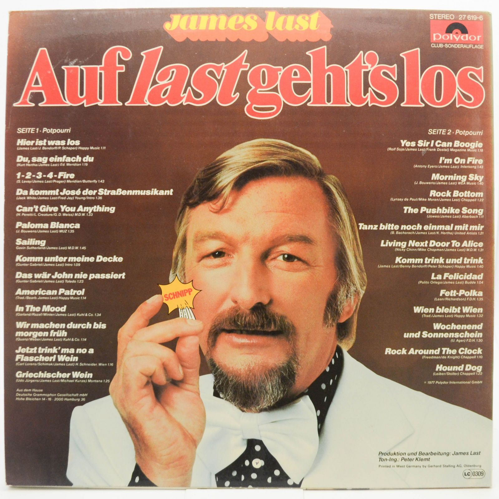 James Last — Auf Last Geht's Los, 1977