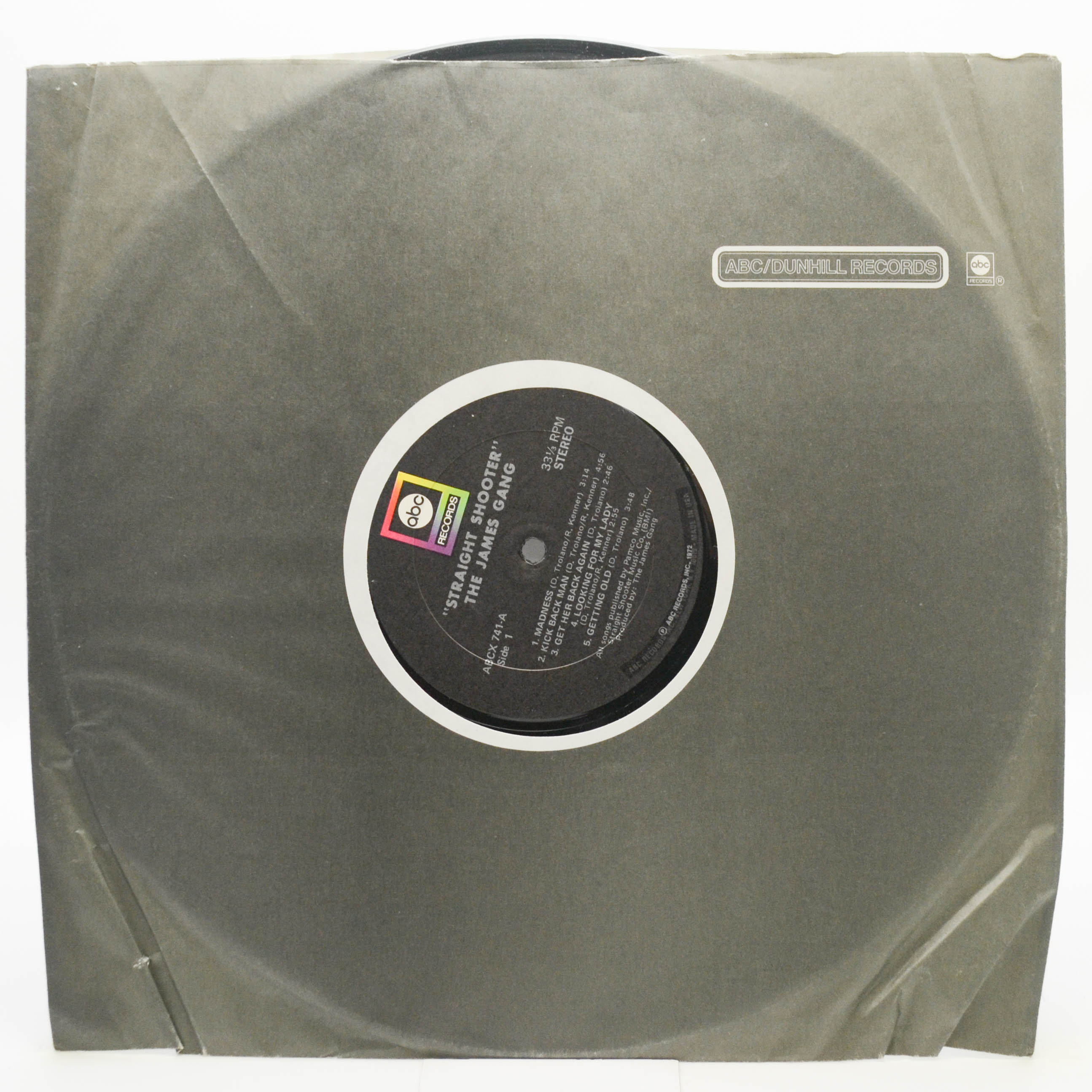 James Gang — Straight Shooter (1-st, USA), 1972