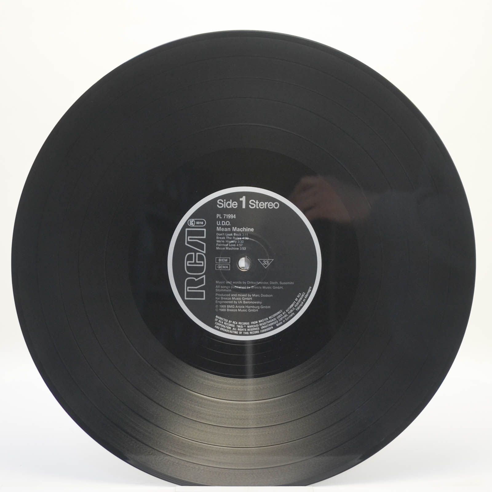 U.D.O. — Mean Machine, 1989
