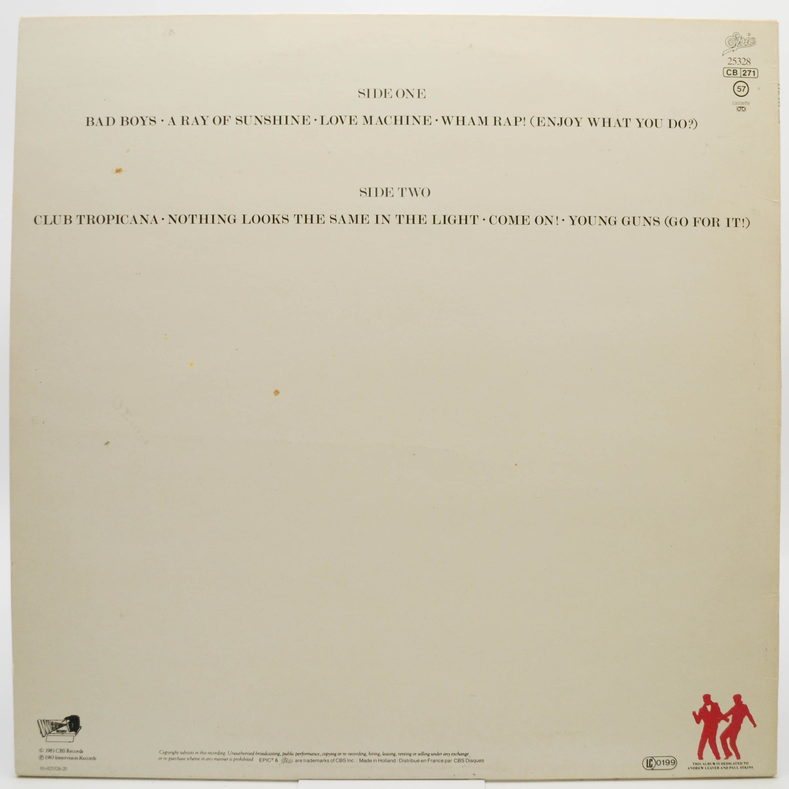 Wham! — Fantastic, 1983