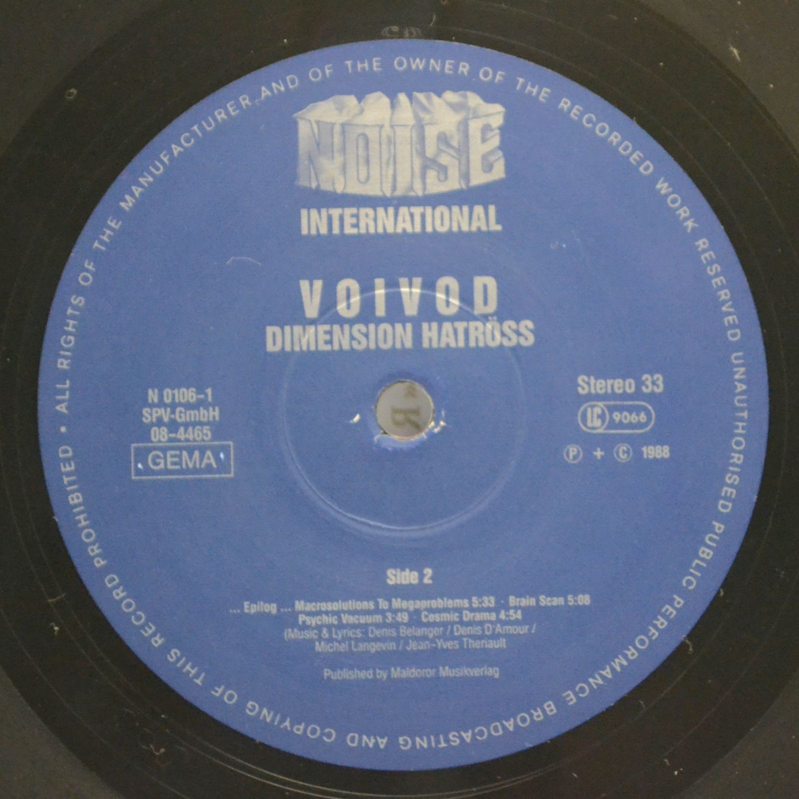 Voivod — Dimension Hatröss, 1988