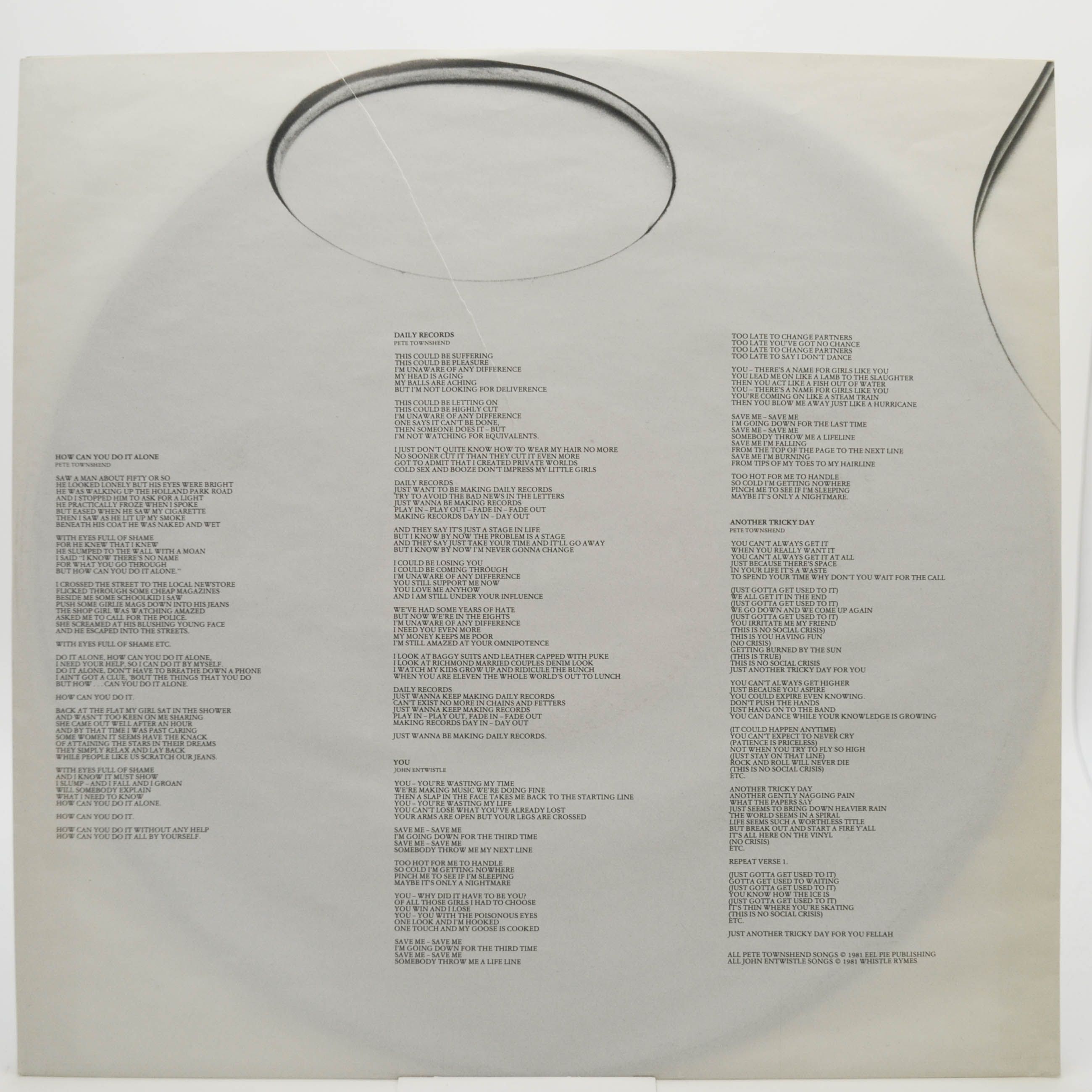 Who — Face Dances (poster), 1981