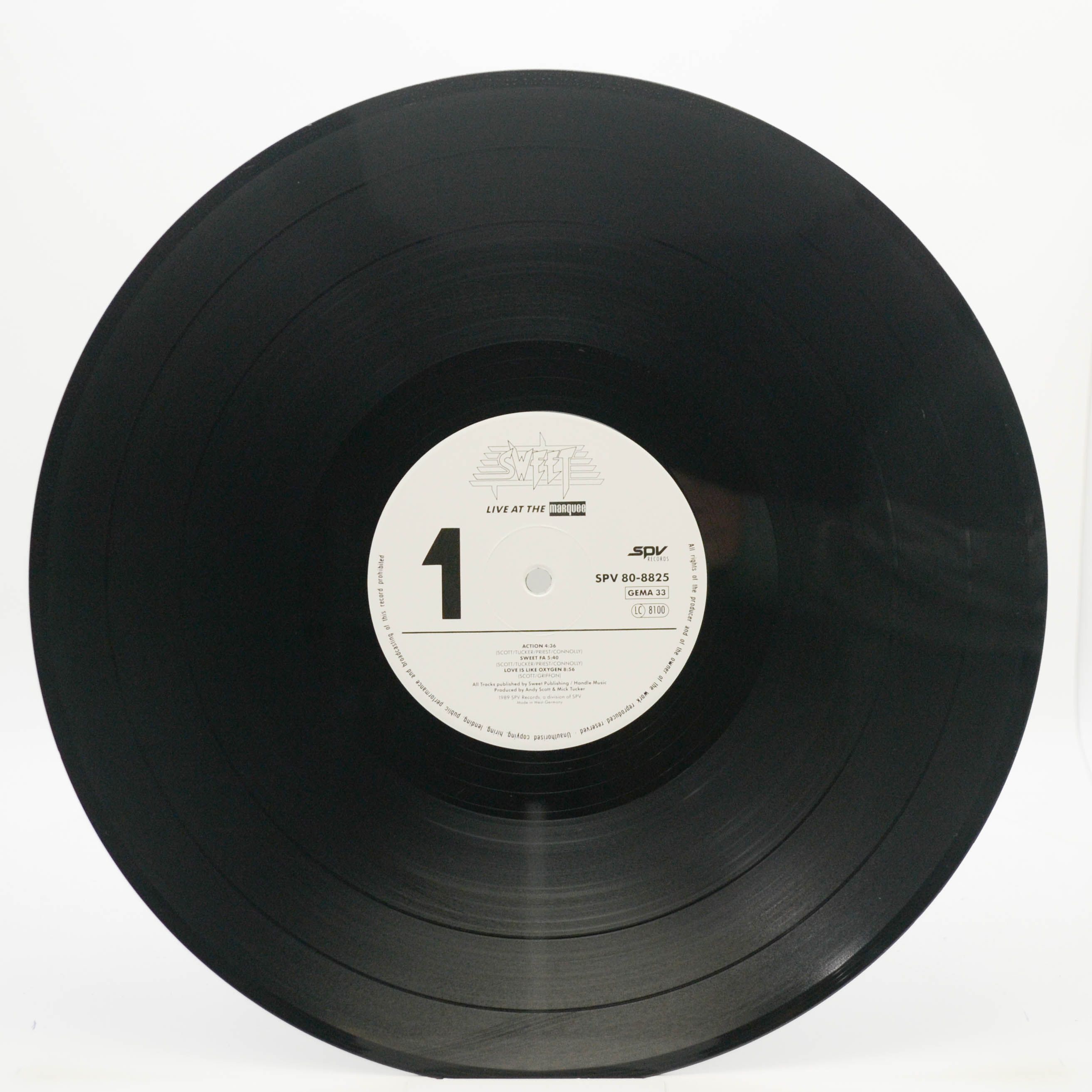 Sweet — Live At The Marquee (2LP), 1989