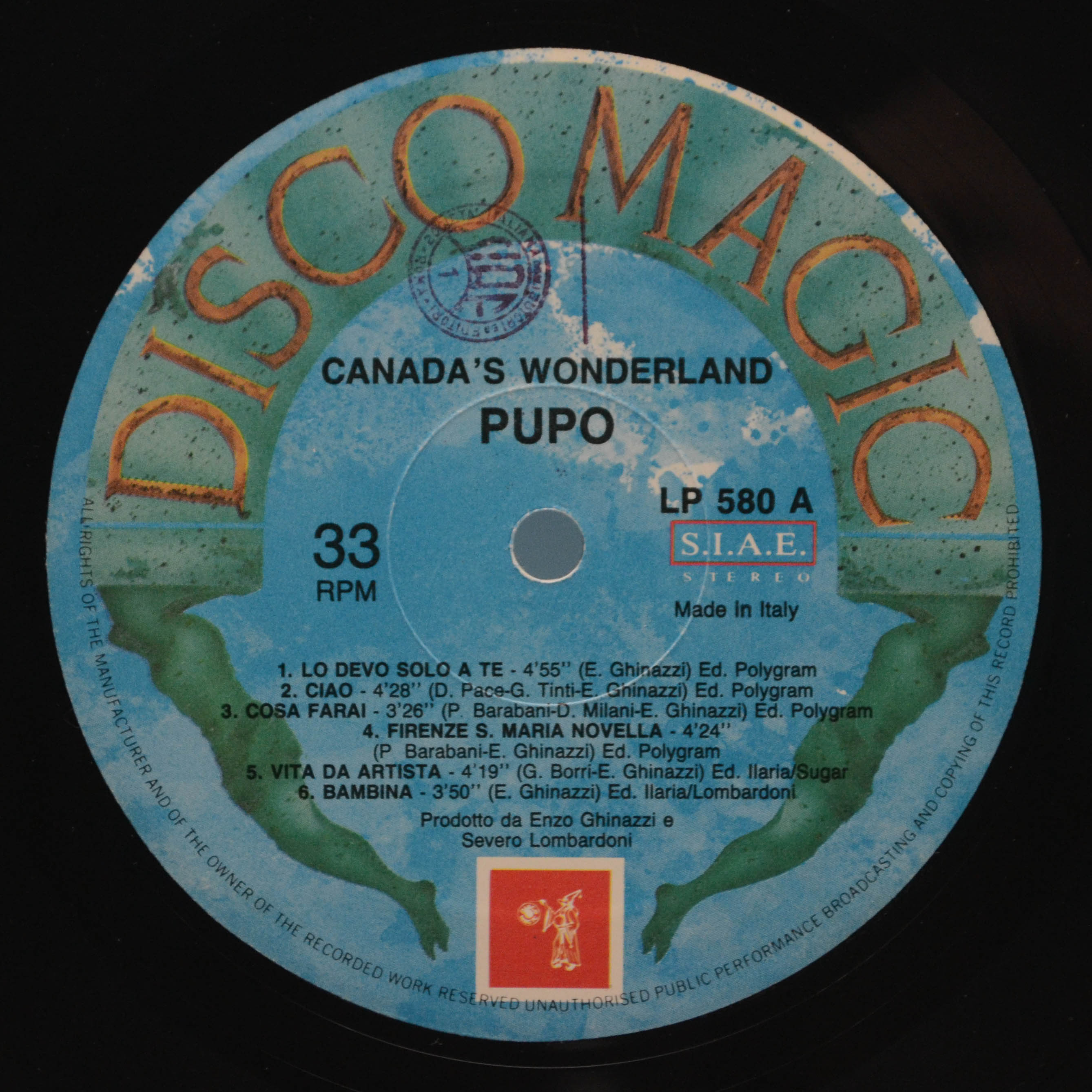 Pupo — Canada's Wonderland (1-st, Italy), 1991