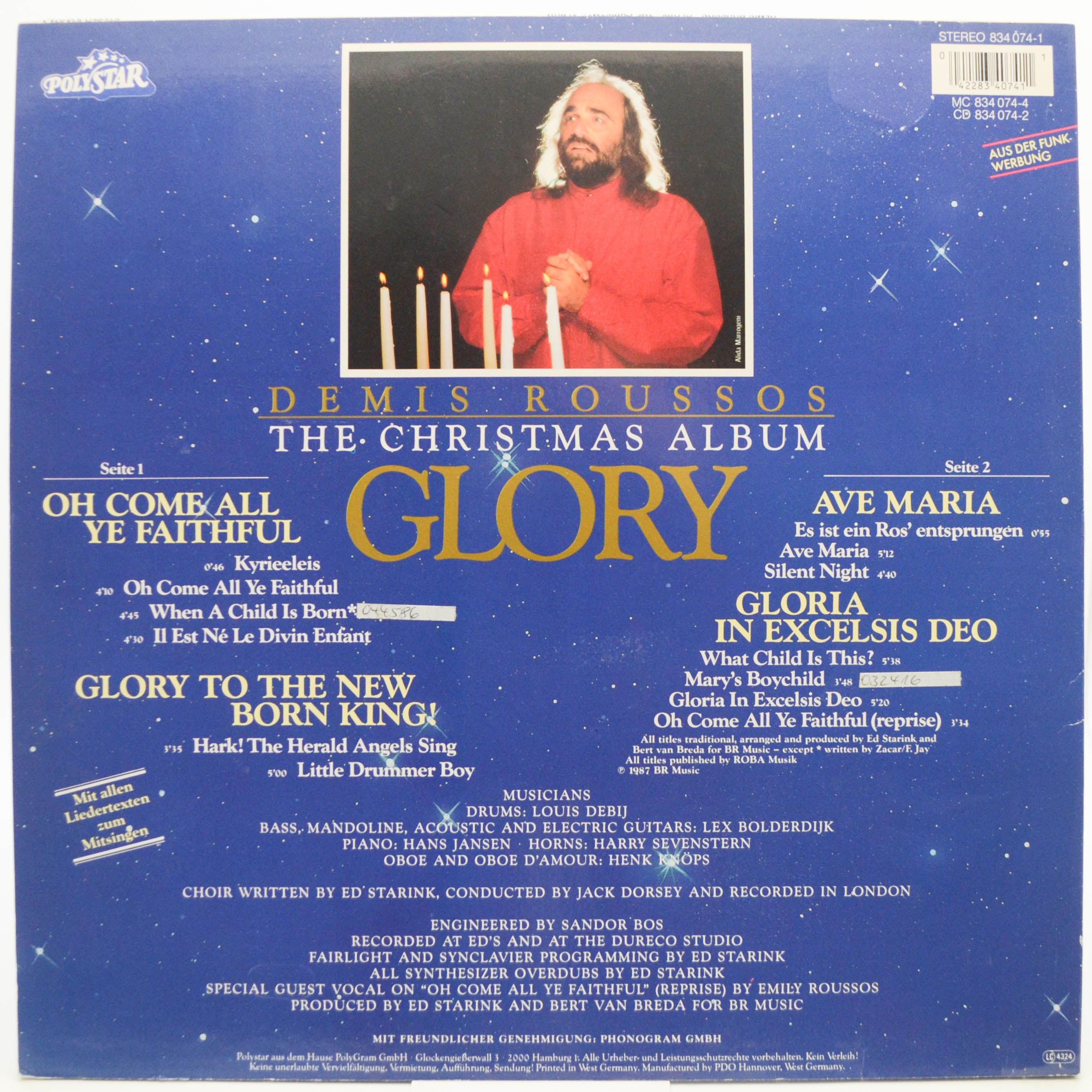 Demis Roussos — Glory - The Christmas Album, 1987