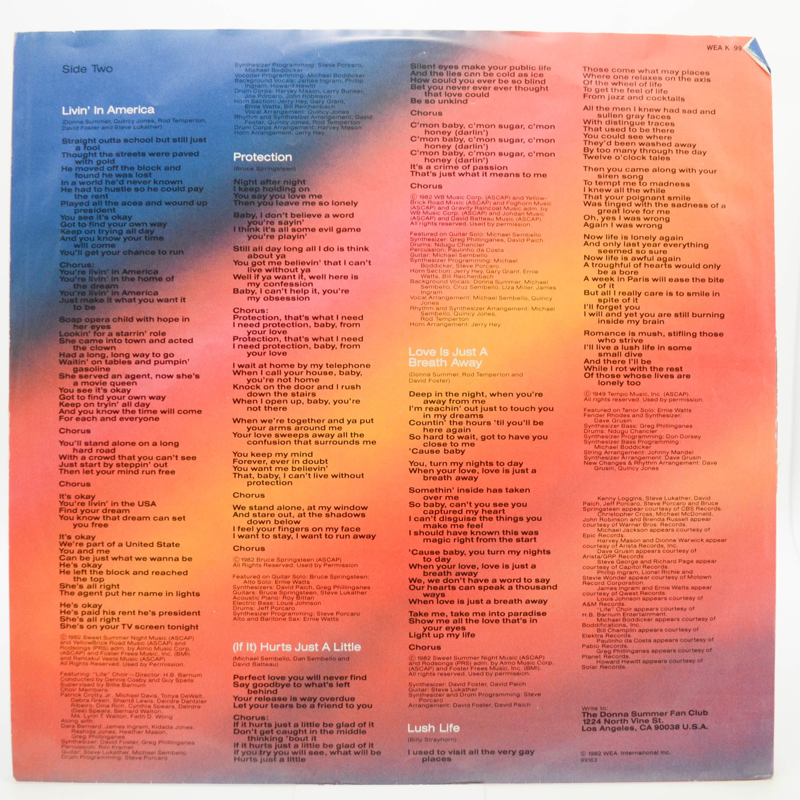 Donna Summer — Donna Summer, 1982