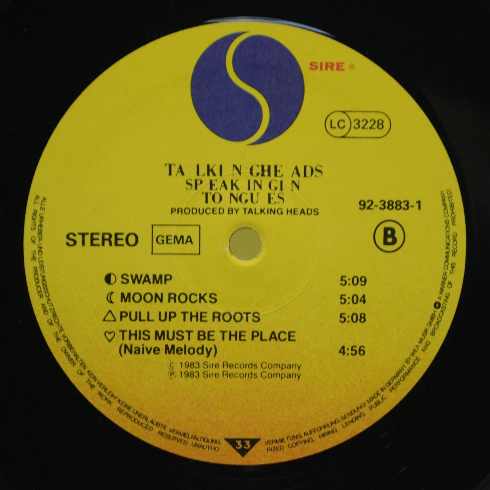 Talking Heads — Speaking In Tongues, 1983