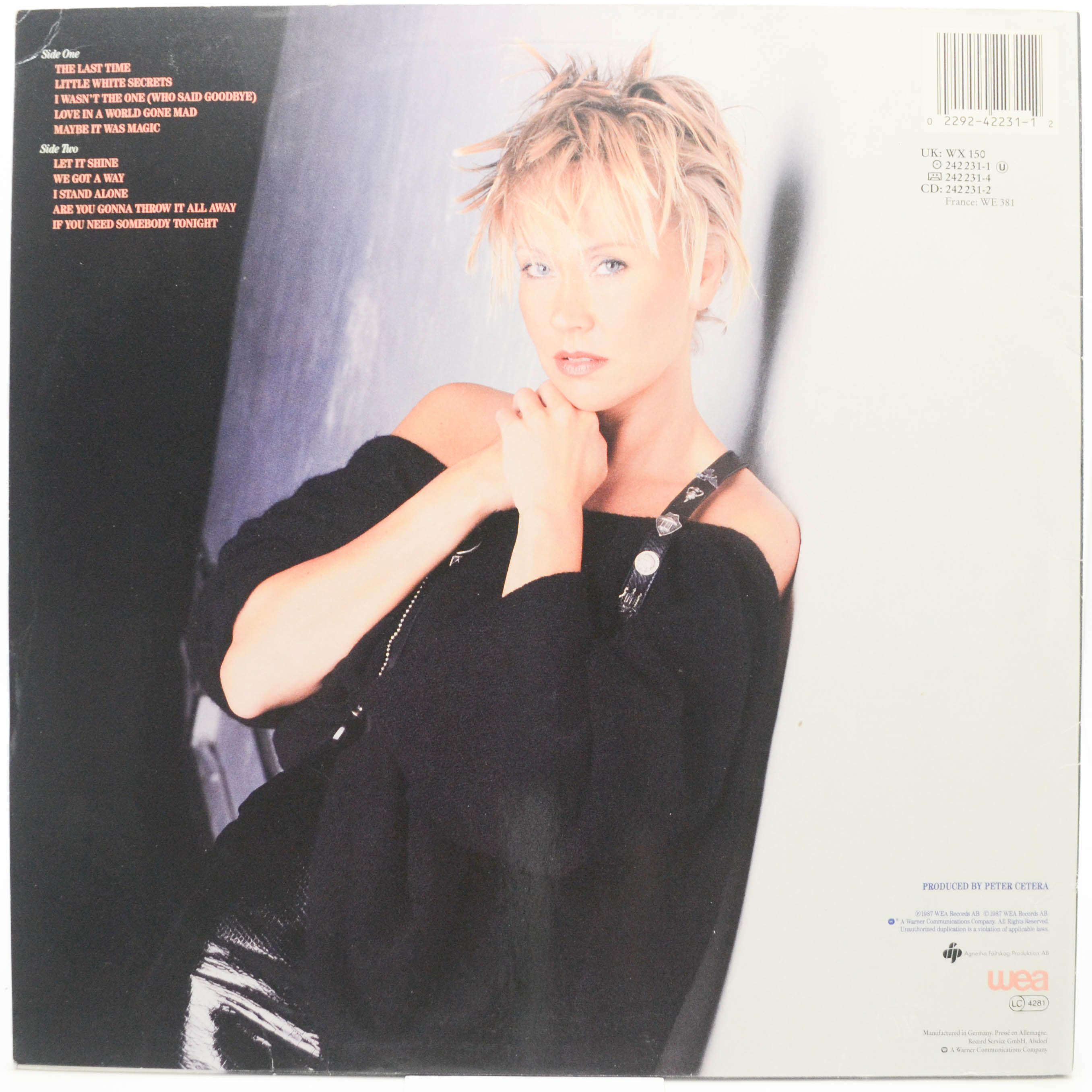 Agnetha Fältskog — I Stand Alone, 1987