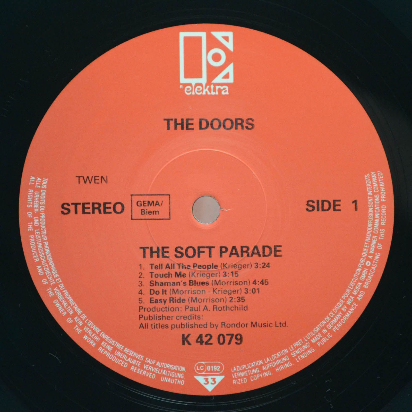 Doors — The Soft Parade, 1969