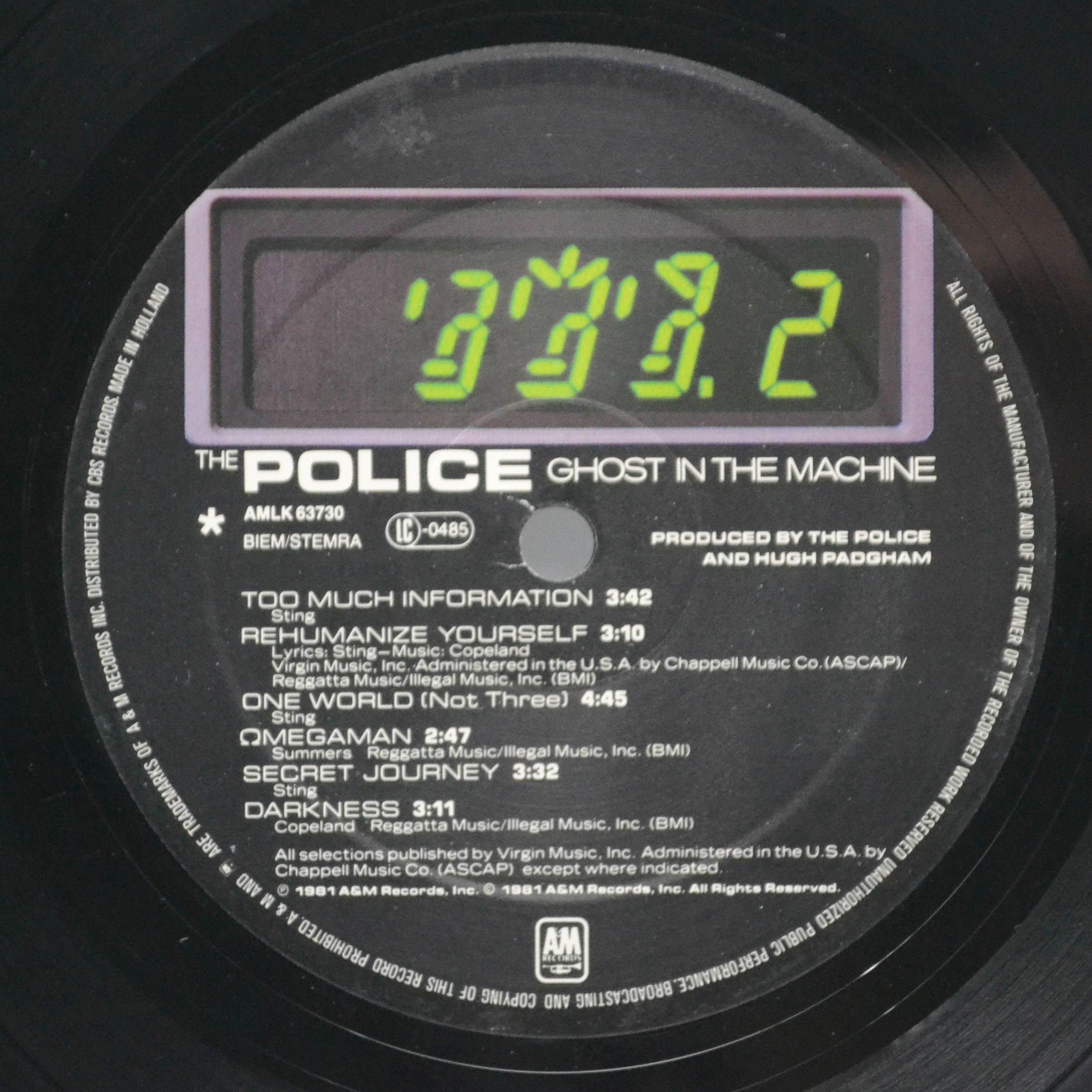 Police — Ghost In The Machine, 1981