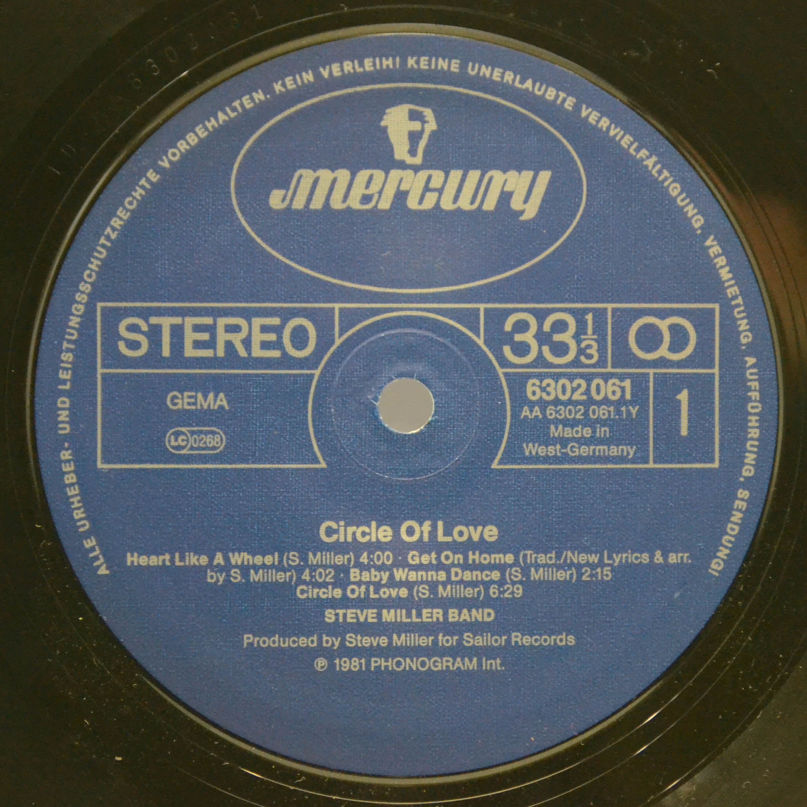 Steve Miller Band — Circle Of Love, 1981