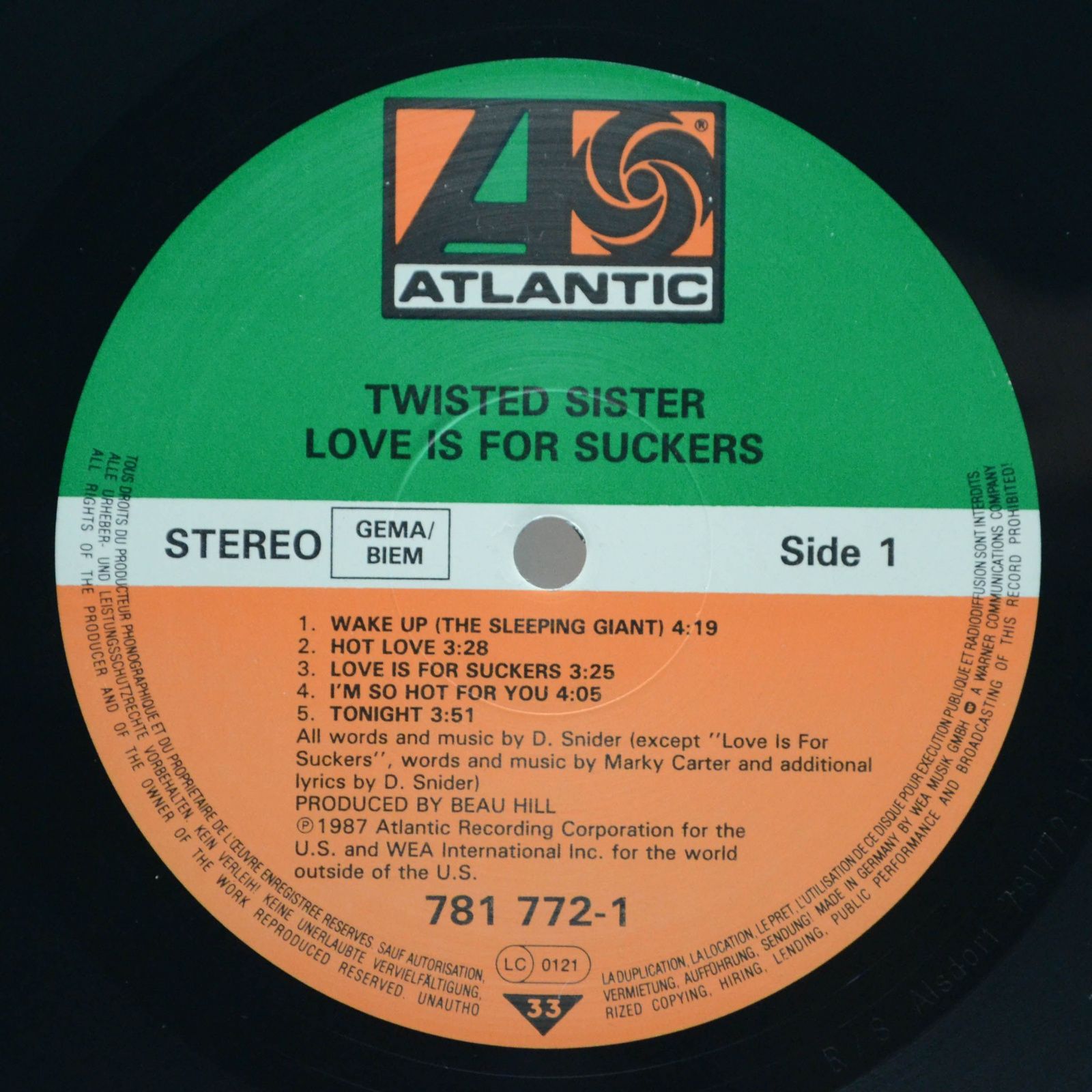Twisted Sister — Love Is For Suckers, 1987