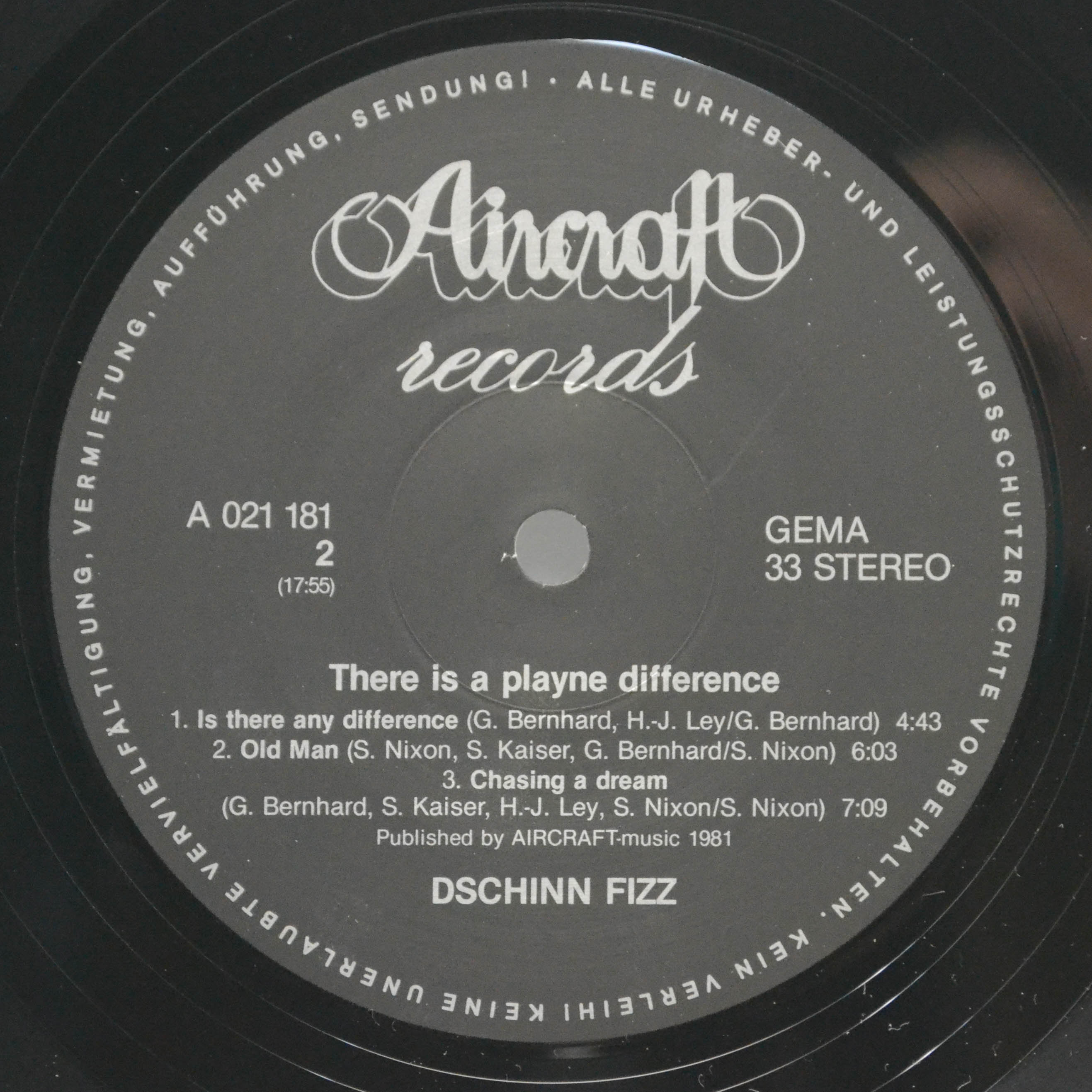 Dschinn Fizz — There Is A Playne Difference, 1981