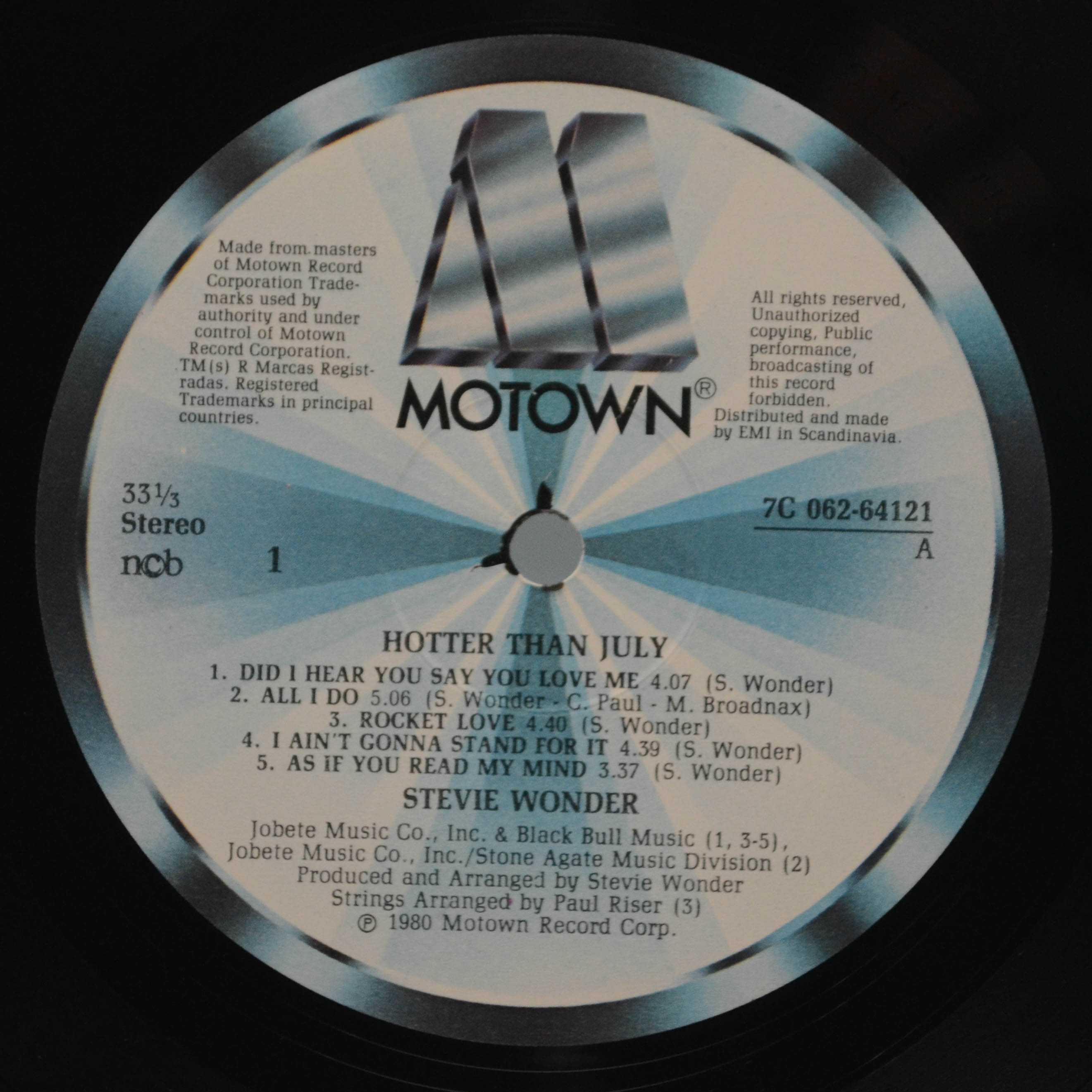 Stevie Wonder — Hotter Than July, 1980