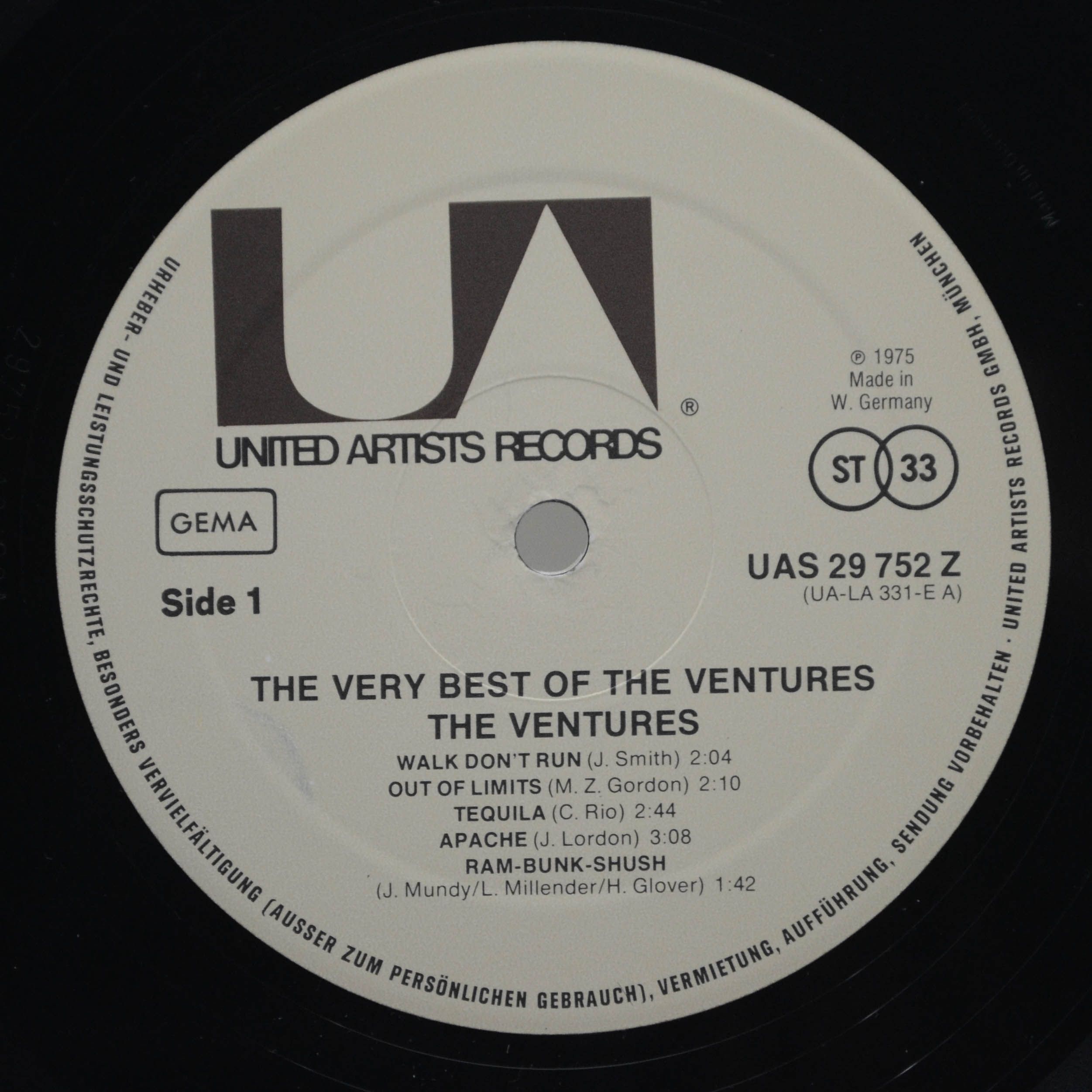 Ventures — The Very Best Of The Ventures, 1975