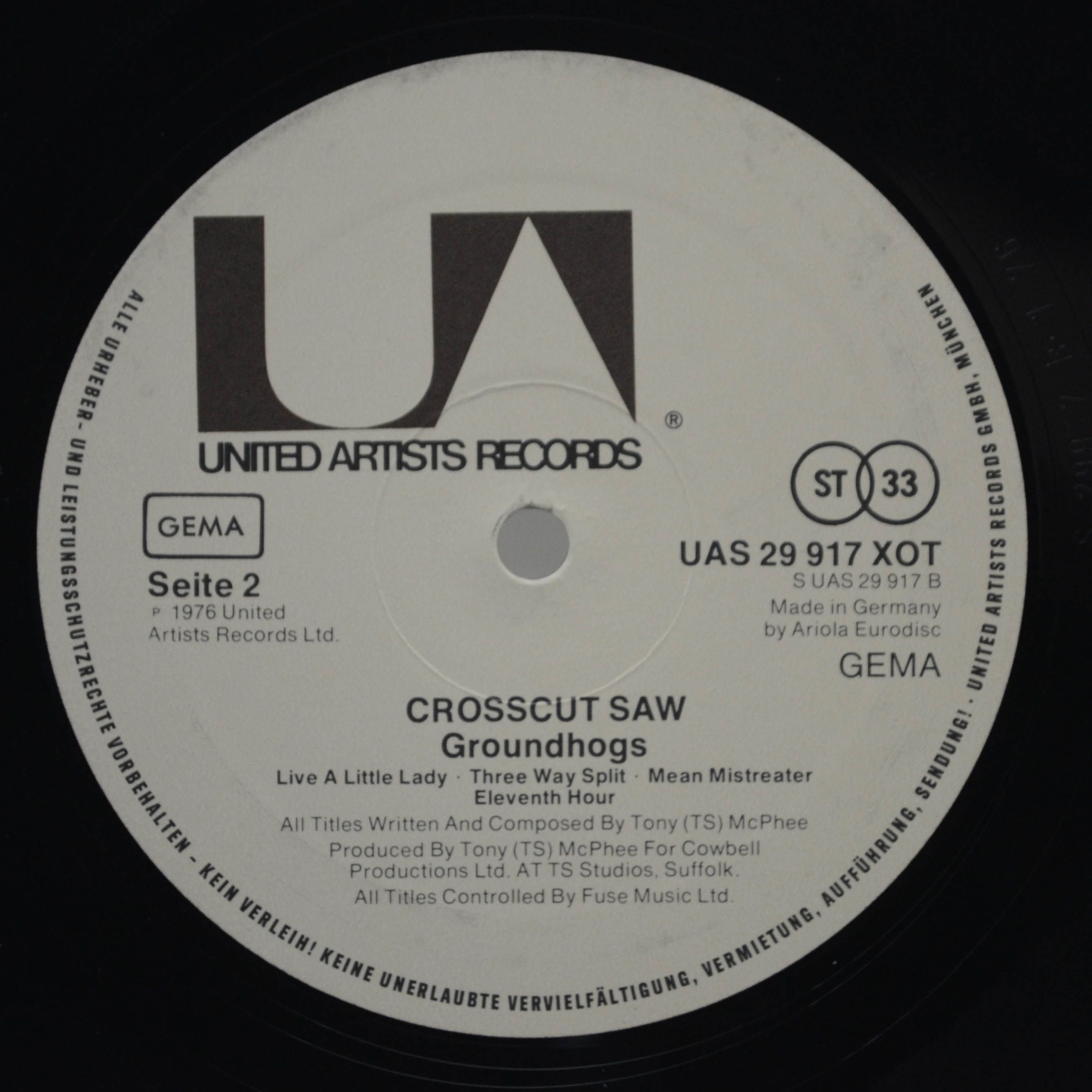 Groundhogs — Crosscut Saw, 1976