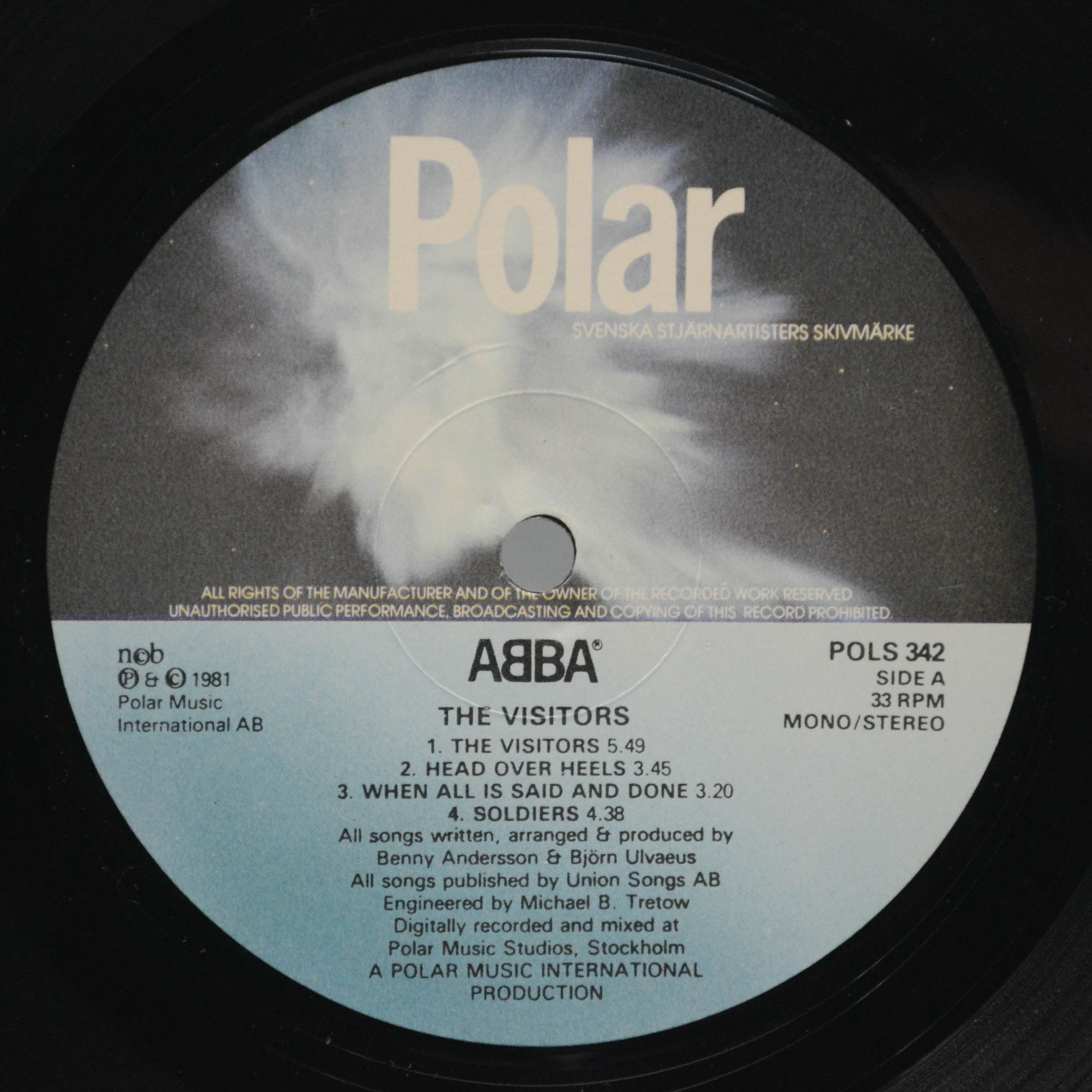 ABBA — The Visitors (1-st, Sweden), 1981